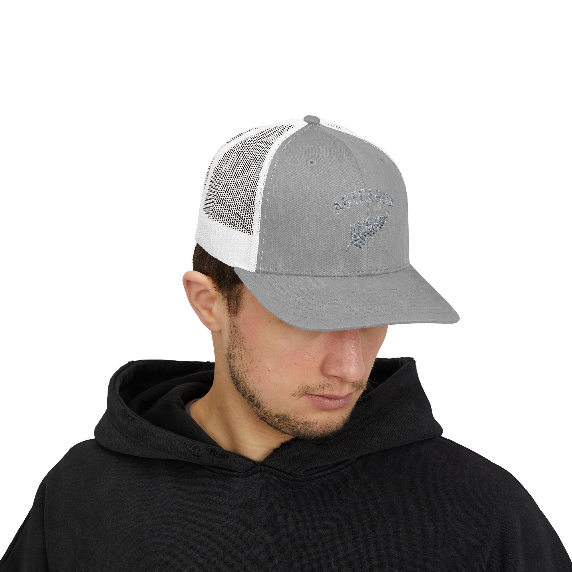 Aotearoa Hat Embroidered | Silver Fern Hat | New Zealand Cap | Kiwi Hat | NZ Pride Hat | Minimalist Snapback Trucker Hat