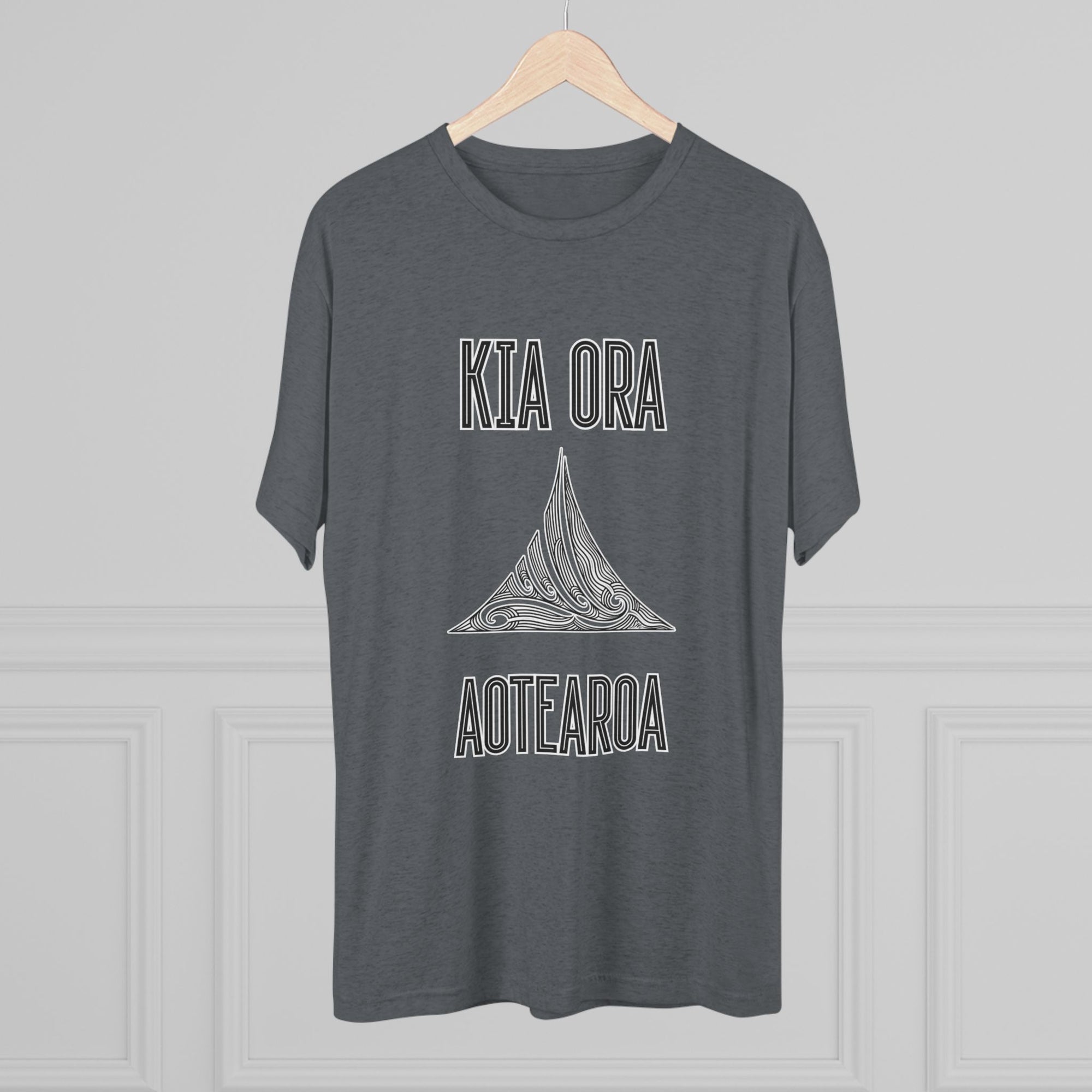 Kia Ora Aotearoa Tee | Maori Koru Wave T-Shirt