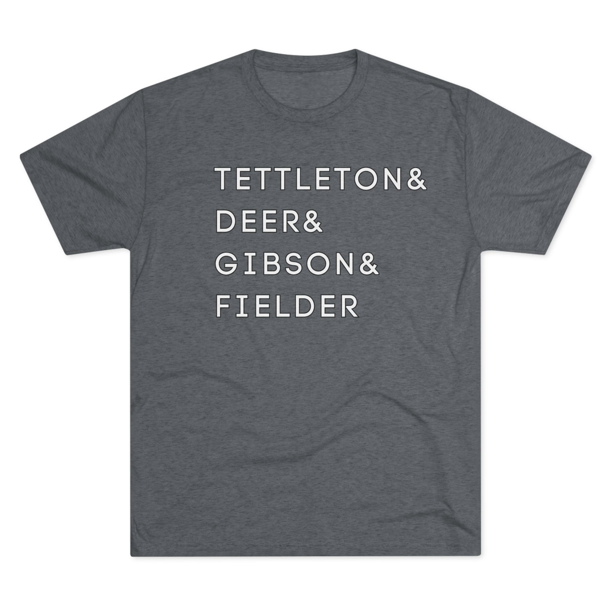 Detroit Tigers Surnames Stack Tee | Tettleton Deer Gibson Fielder T-Shirt | Triblend Comfy Soft Buttery Feel