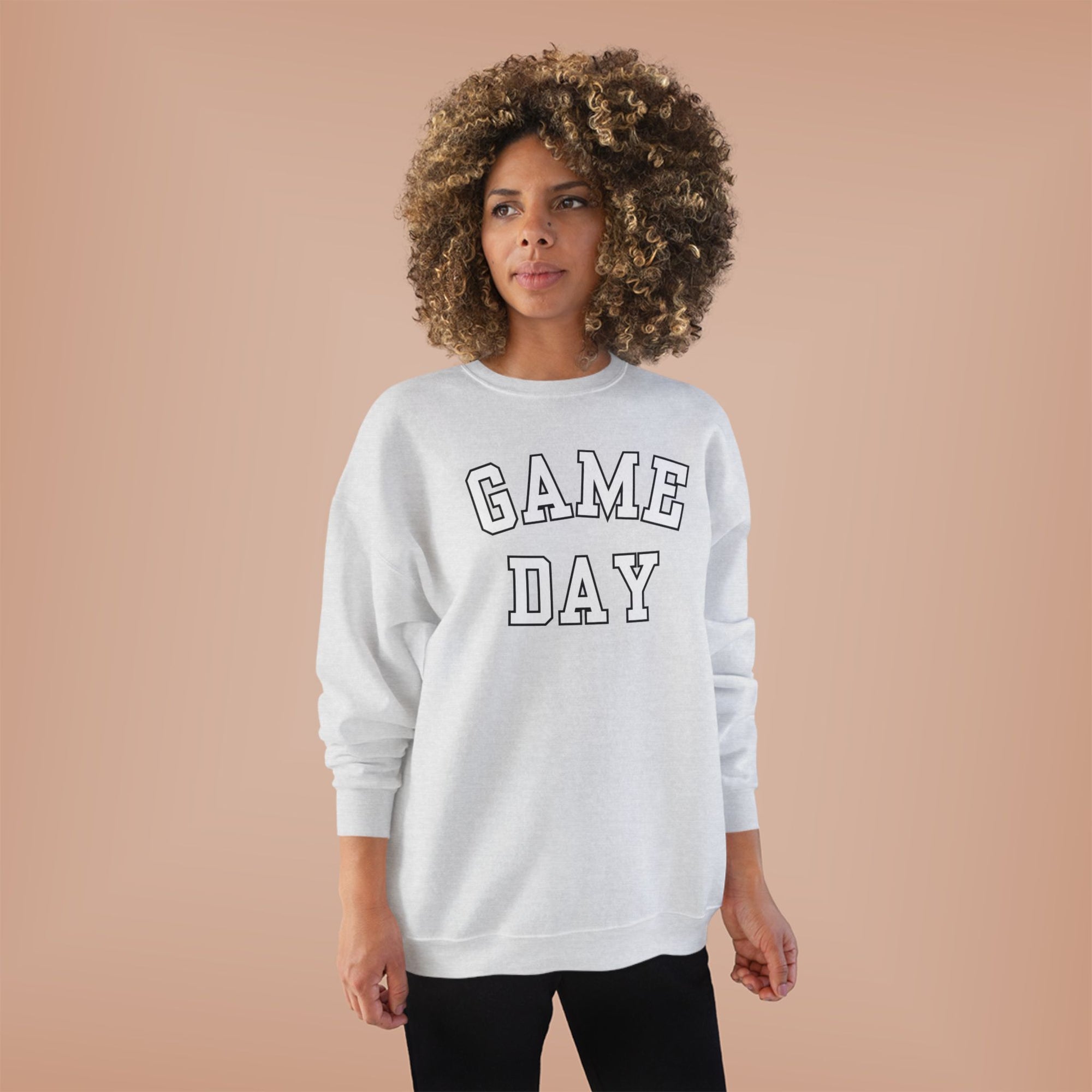 Game Day Crewneck Sweatshirt | Collegiate Lettering, Sports Fanwear