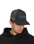 Detroit Embroidered Hat | Blue and Silver Cap | Detroit Football Hat | Minimalist Detroit Hat | Snapback Trucker Cap Gift