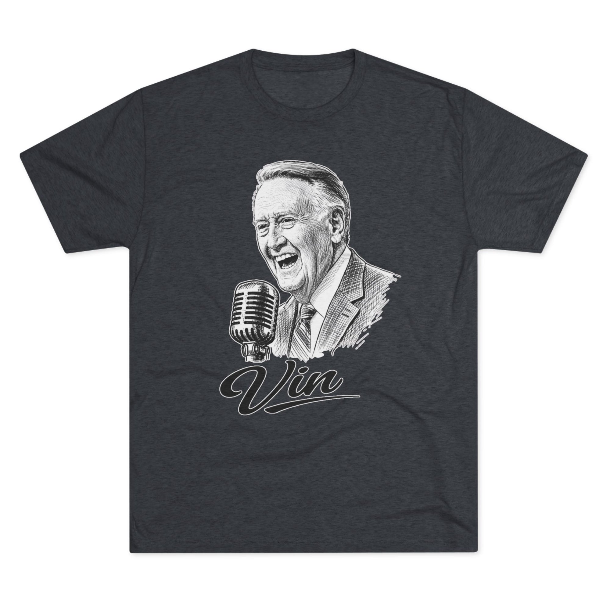 Vin Scully Shirt, Baseball Broadcaster Tribute Tee, Vintage Baseball Announcer Shirt, Dodgers Broadcaster Inspired Shirt, Baseball Fan Gift