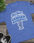 It's Time for Dodger Baseball Shirt, Vintage Dodgers Fan Tee, Baseball Broadcaster Tribute Shirt, LA Baseball Fan Gift