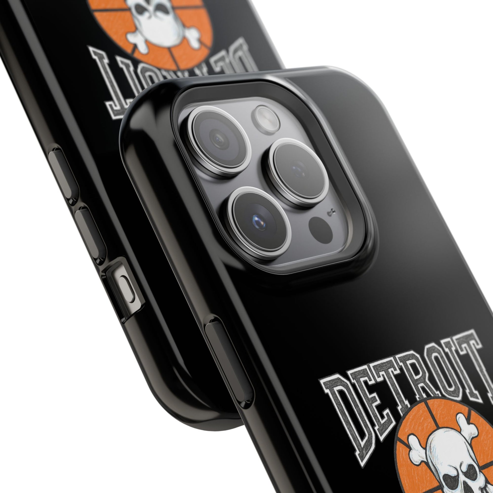 Detroit Bad Boys Skull Basketball Phone Case - Magnetic Impact-Resistant Case