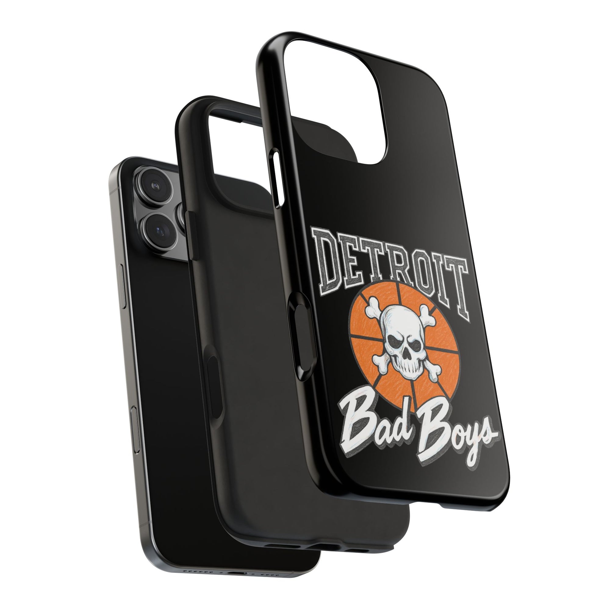 Detroit Bad Boys Phone Case | Basketball Skull Design - Tough Case