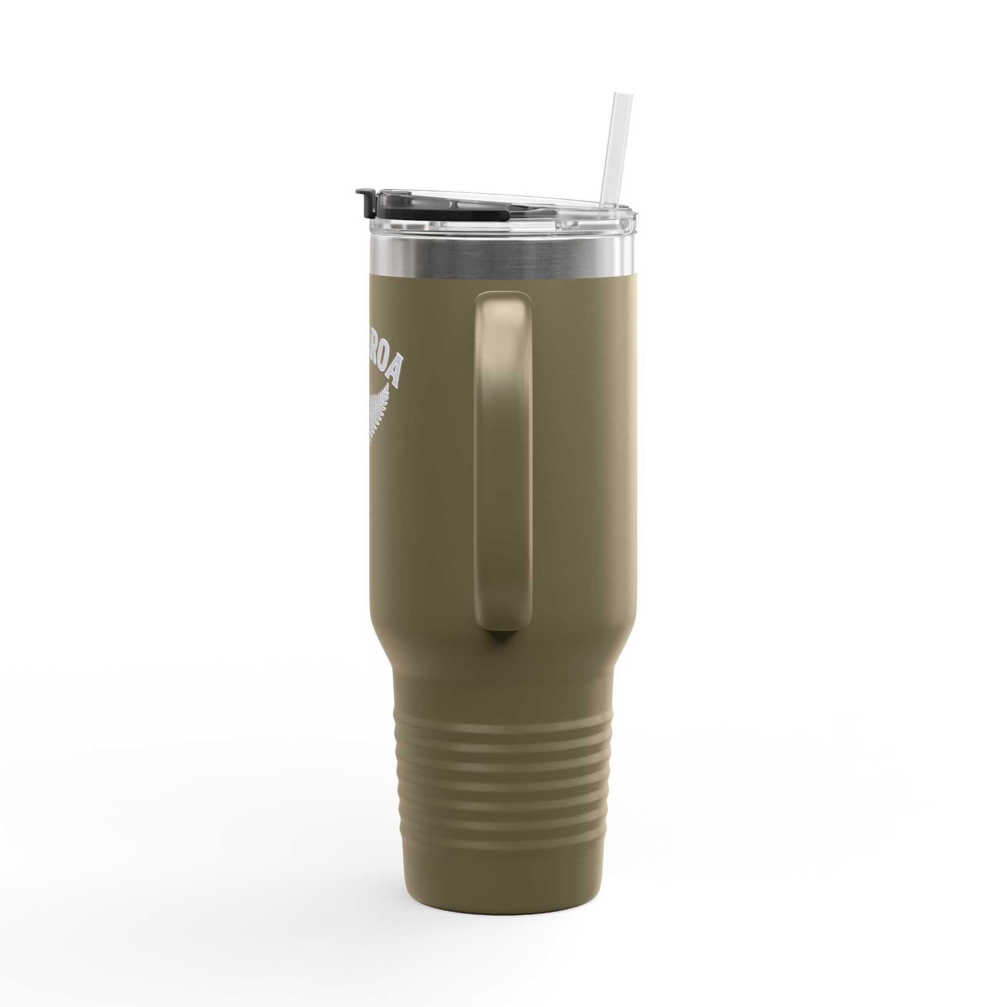 Aotearoa 40oz Travel Mug | Stanley Style Tumbler | New Zealand Insulated Mug | Silver Fern Cup | Kiwi Travel Cup | Large Handle Tumbler