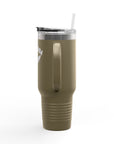 Aotearoa 40oz Travel Mug | Stanley Style Tumbler | New Zealand Insulated Mug | Silver Fern Cup | Kiwi Travel Cup | Large Handle Tumbler