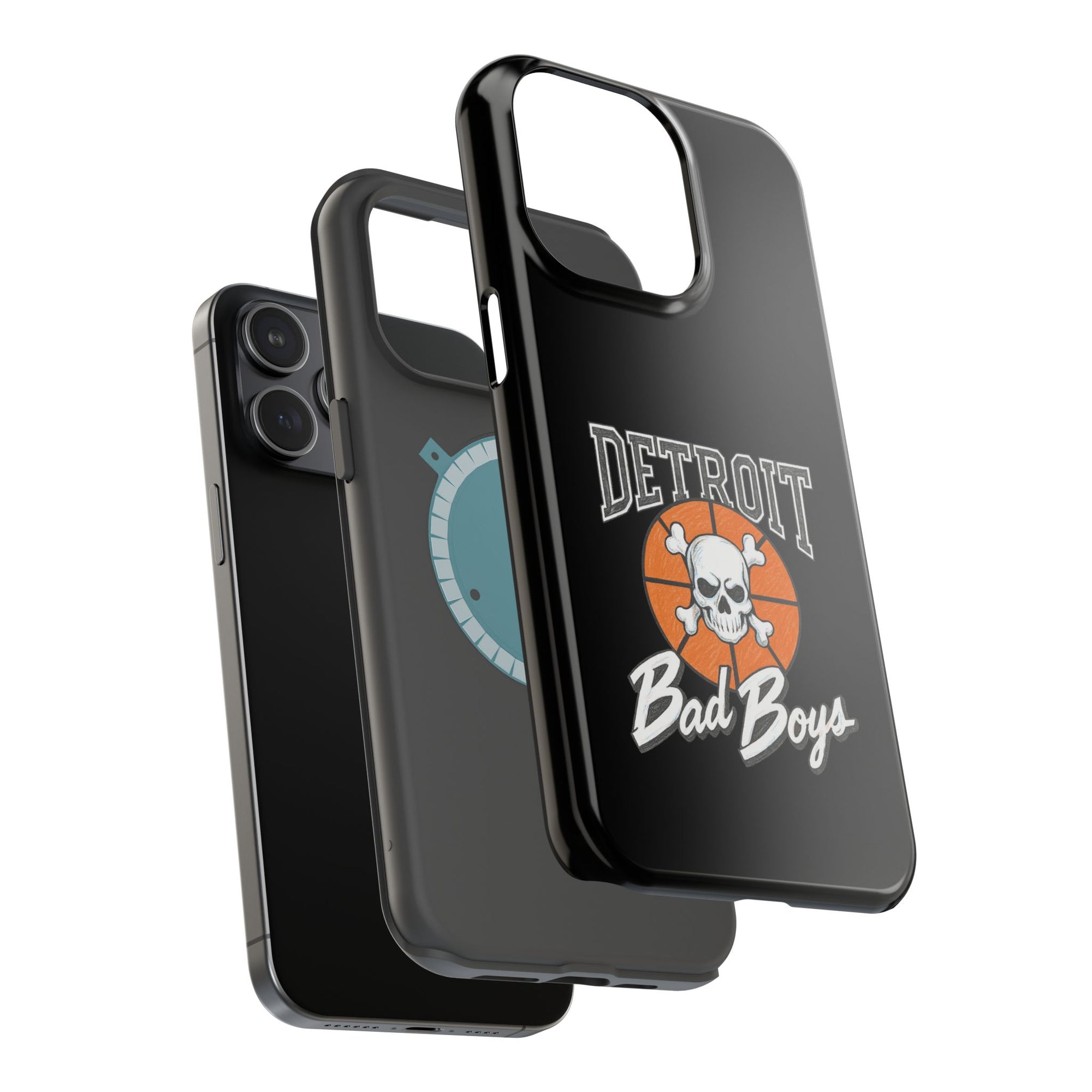 Detroit Bad Boys Skull Basketball Phone Case - Magnetic Impact-Resistant Case