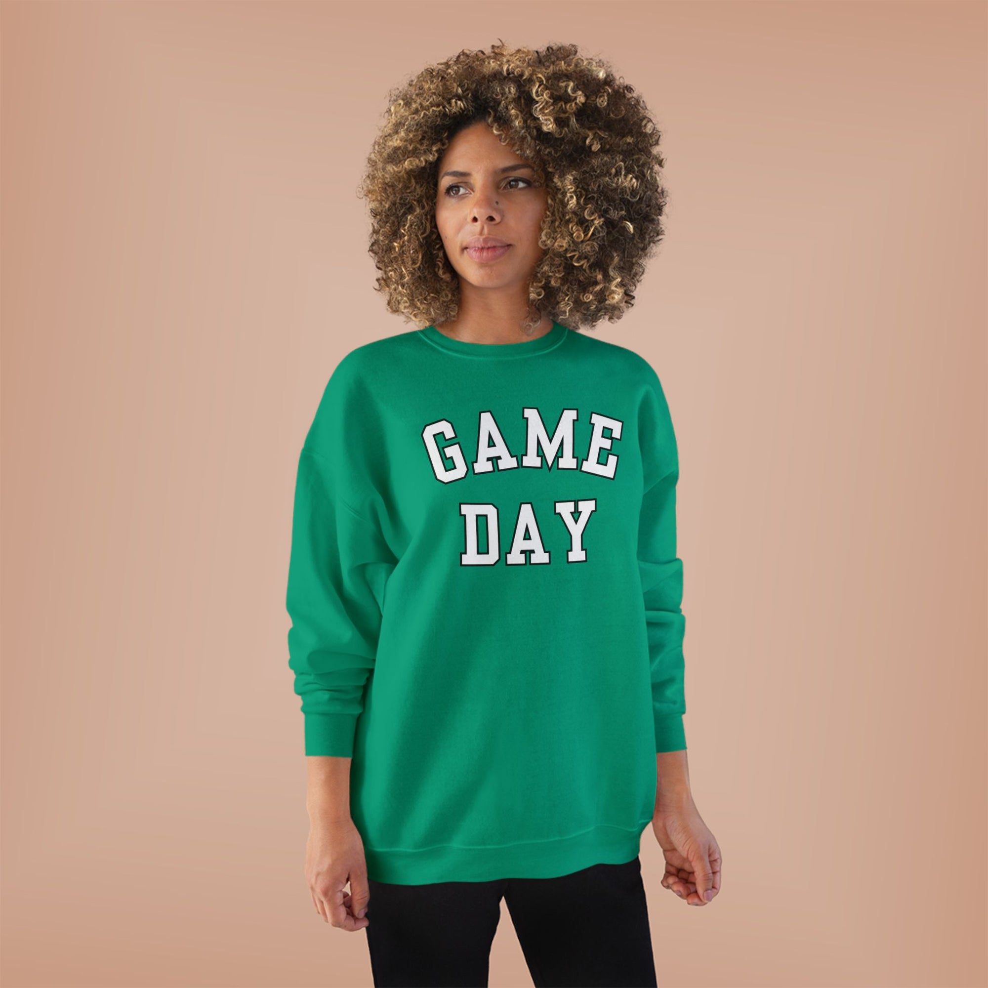 Game Day Crewneck Sweatshirt | Collegiate Lettering, Sports Fanwear