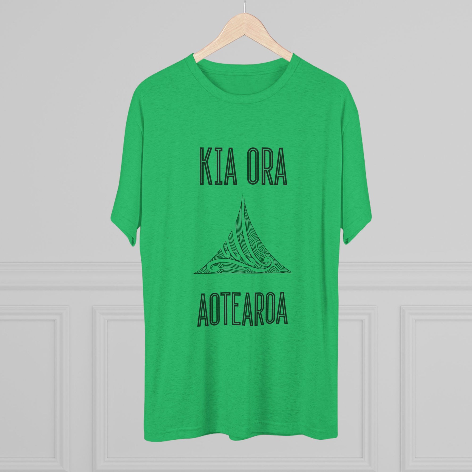 Kia Ora Aotearoa Tee | Maori Koru Wave T-Shirt