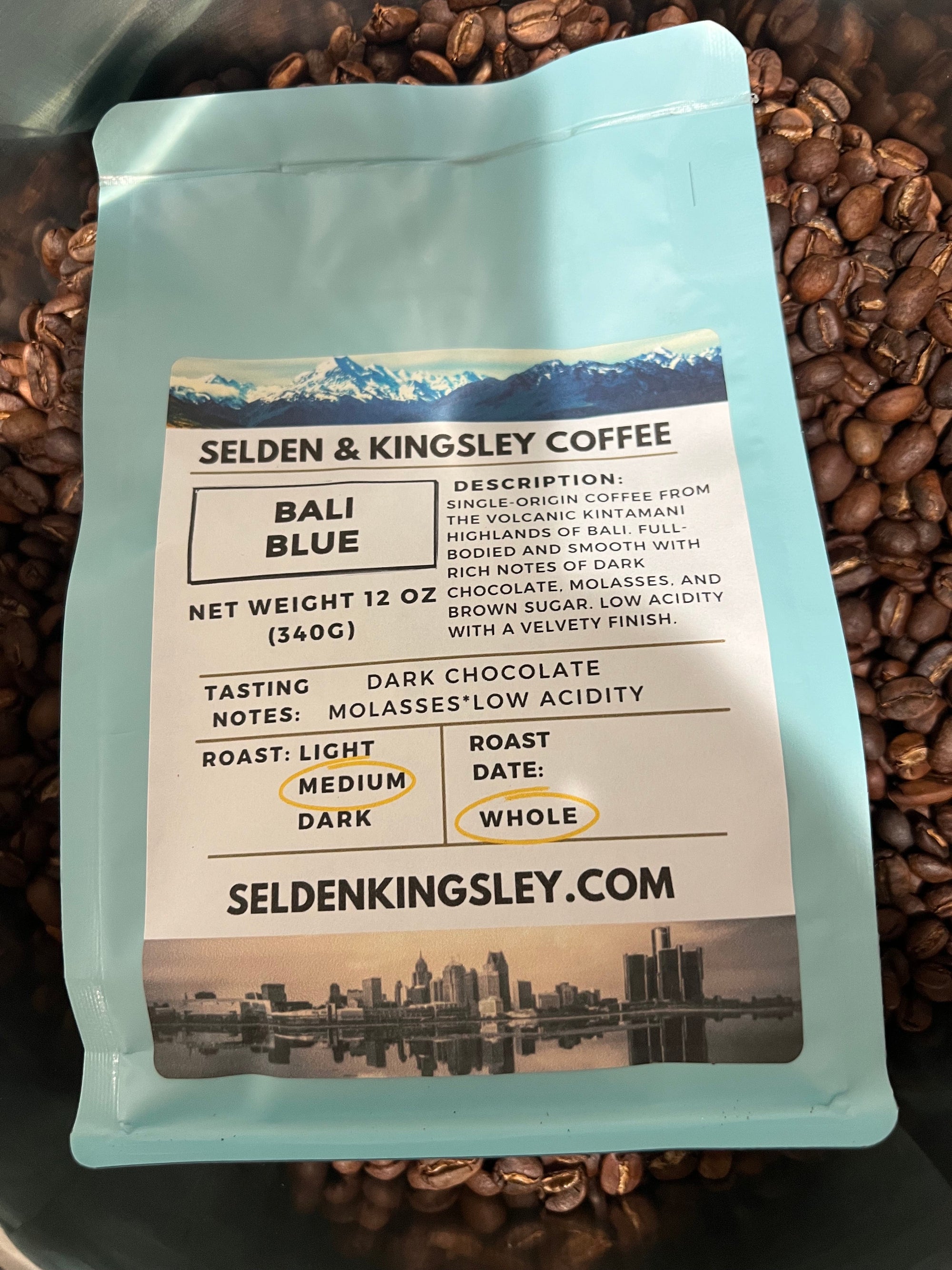 Bali Blue Coffee, Single-Origin Kintamani Bali Roast, Low Acid Coffee