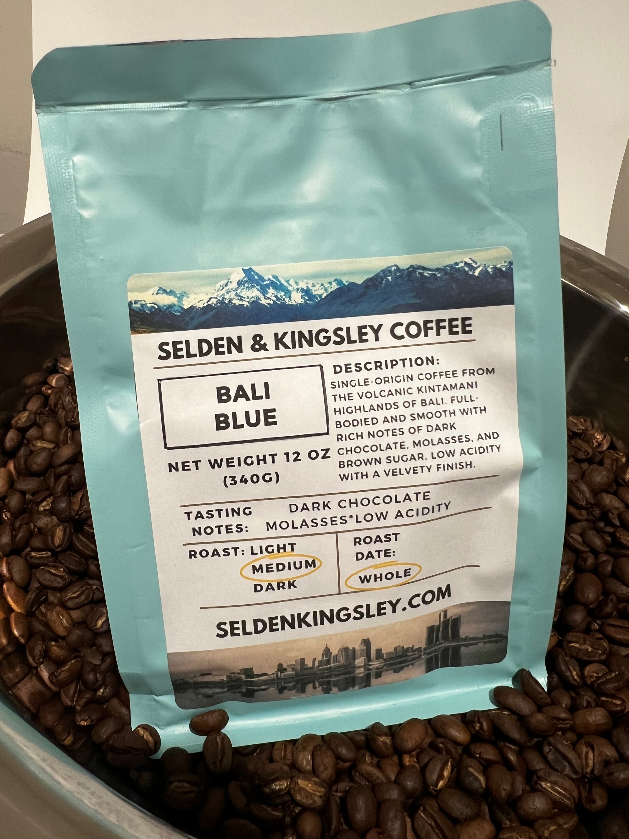 Bali Blue Coffee, Single-Origin Kintamani Bali Roast, Low Acid Coffee
