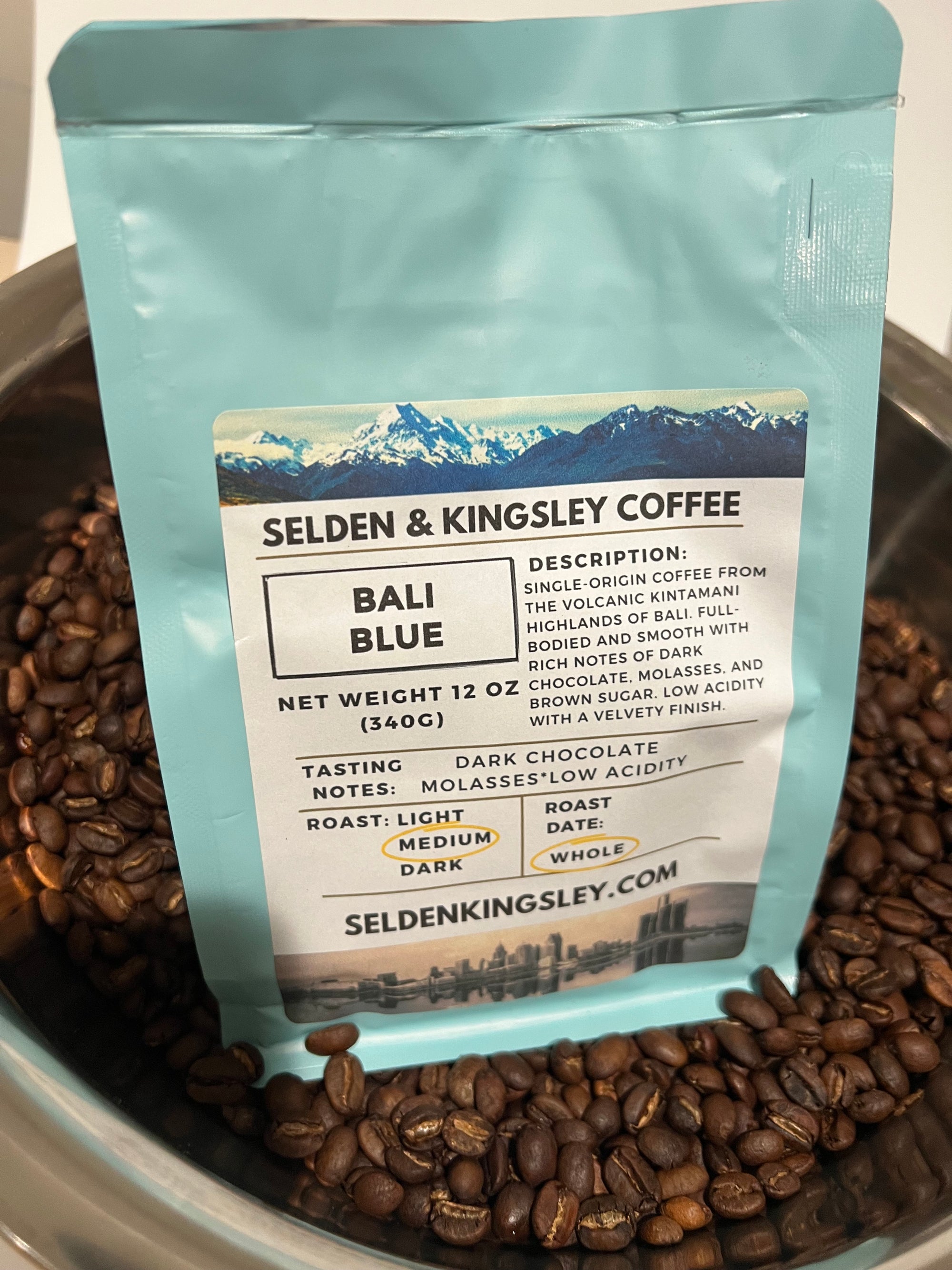 Bali Blue Coffee, Single-Origin Kintamani Bali Roast, Low Acid Coffee