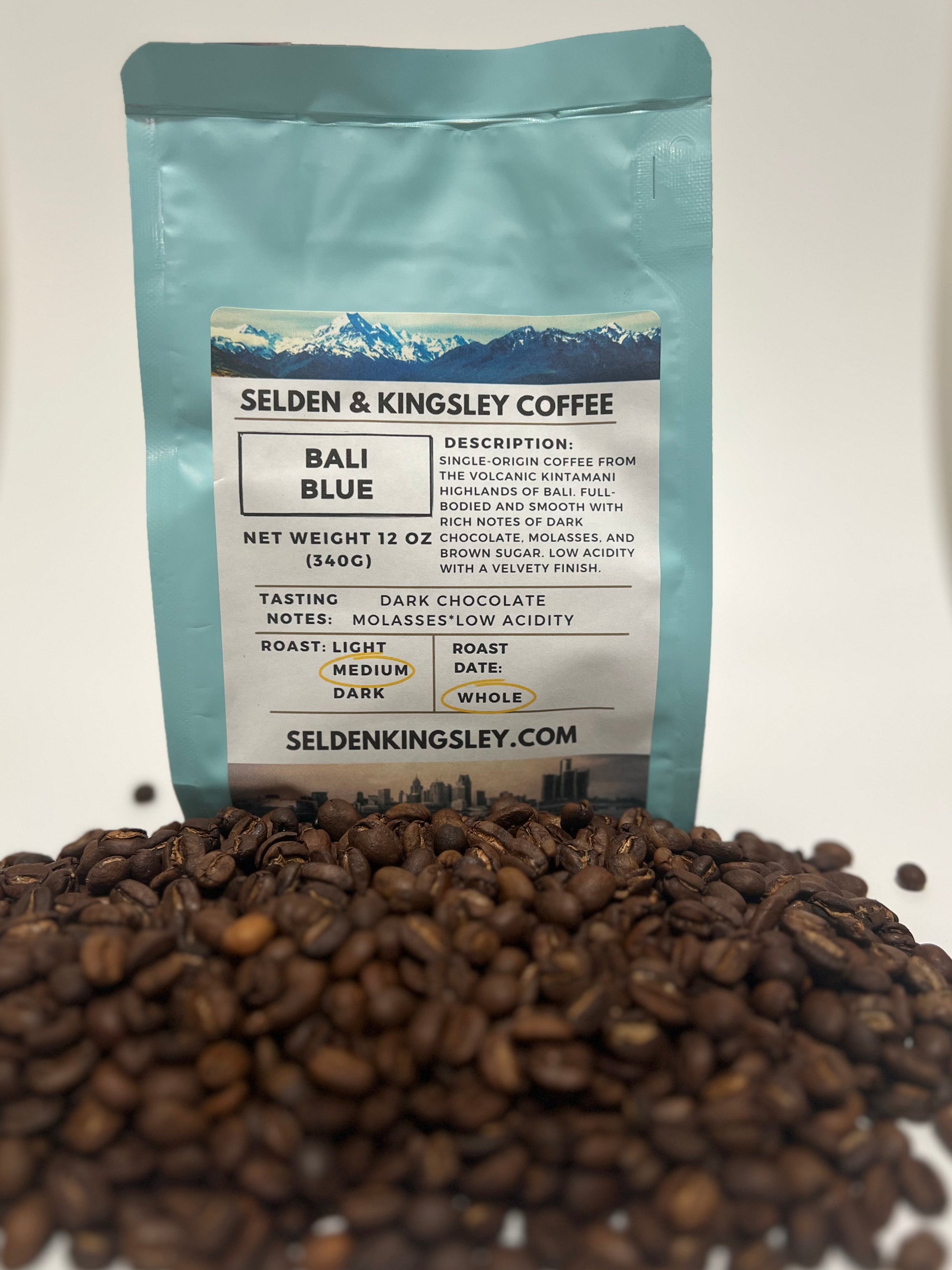 Bali Blue Coffee, Single-Origin Kintamani Bali Roast, Low Acid Coffee