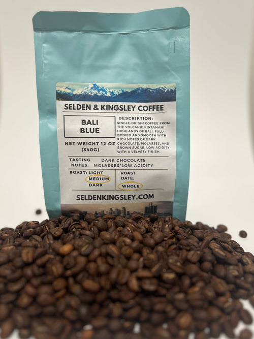 Bali Blue Coffee, Single-Origin Kintamani Bali Roast, Low Acid Coffee