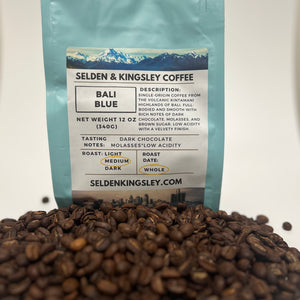 Bali Blue Coffee, Single-Origin Kintamani Bali Roast, Low Acid Coffee