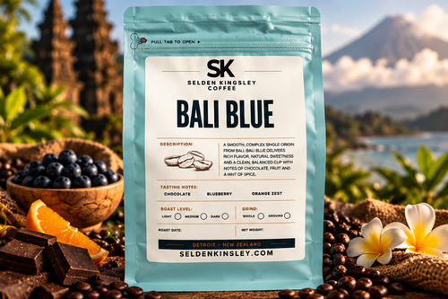 Bali Blue Coffee, Single-Origin Kintamani Bali Roast, Low Acid Coffee