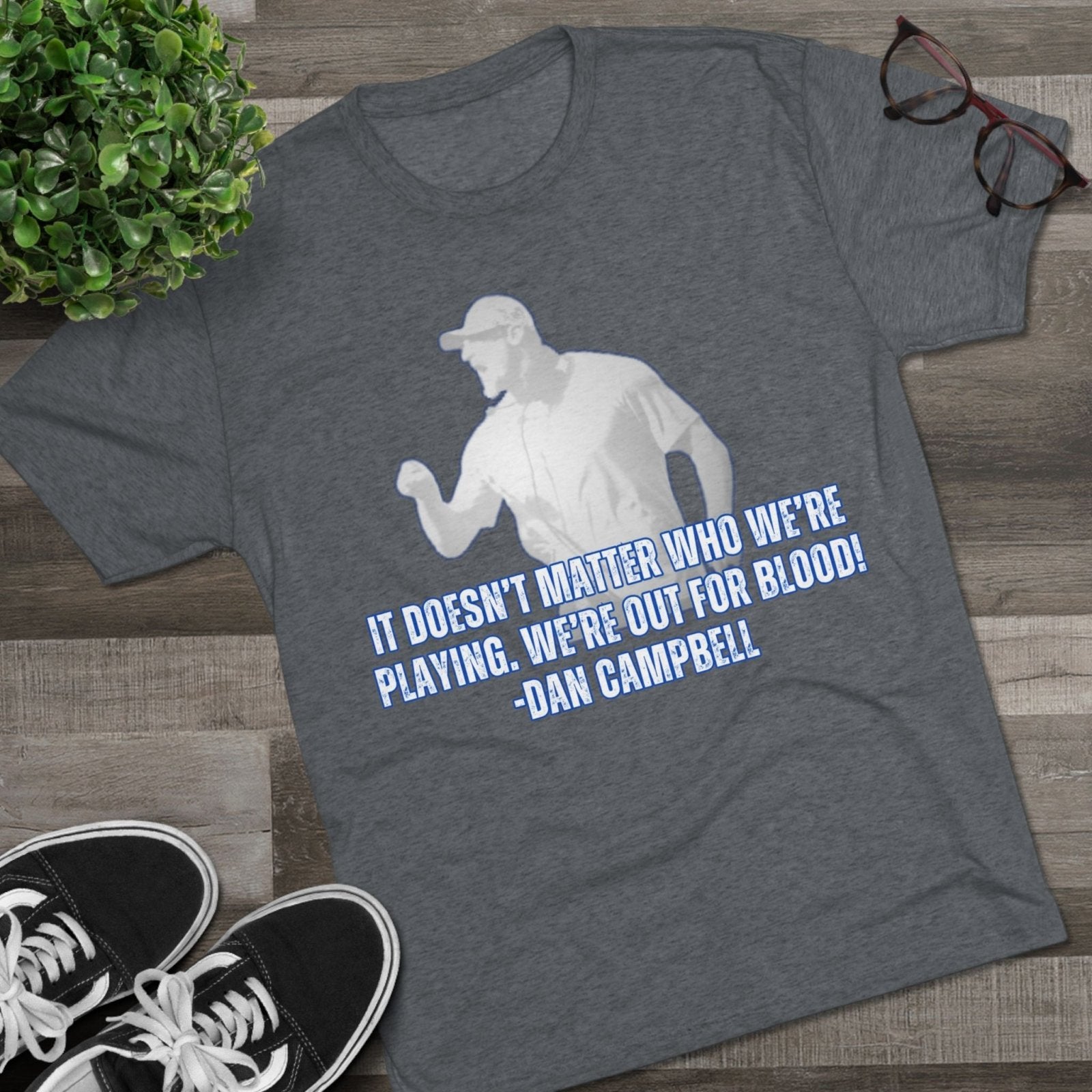 Dan Campbell Quotes &quot;Out for Blood&quot; T-Shirt - Selden &amp; Kingsley