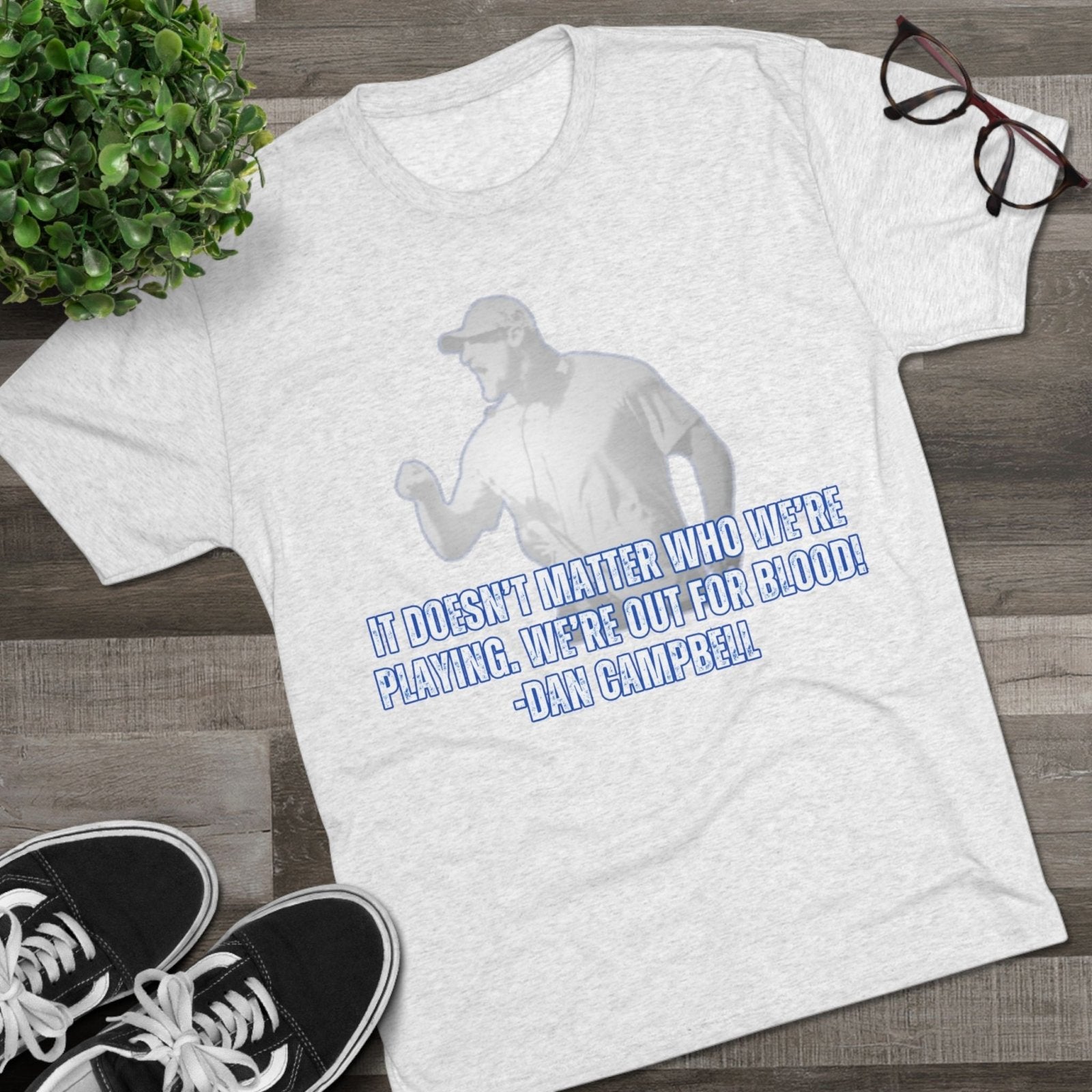 Dan Campbell Quotes &quot;Out for Blood&quot; T-Shirt - Selden &amp; Kingsley