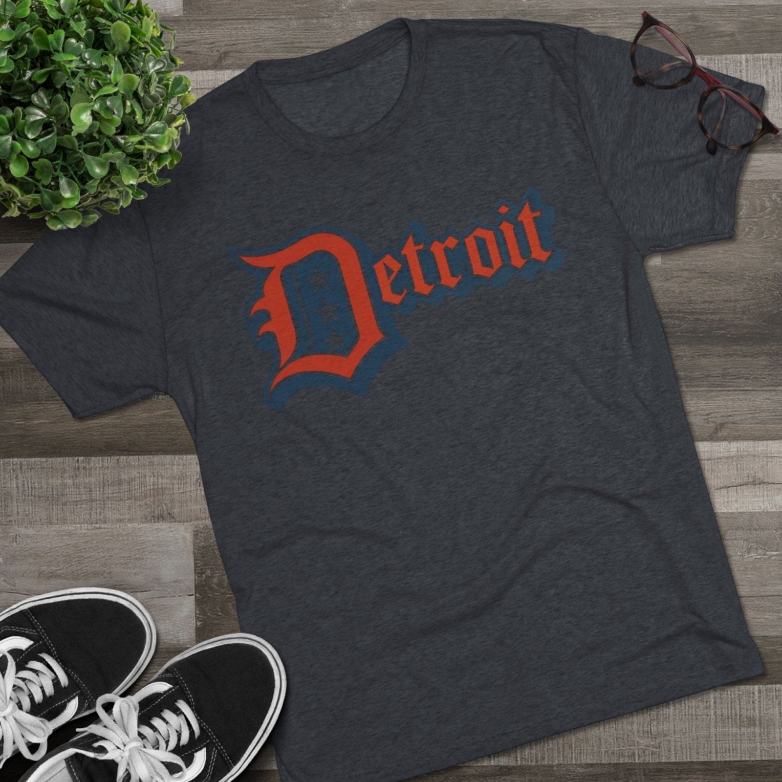 Detroit 4th of July Tri - Blend Tee, Patriotic Unisex Crew Shirt, Holiday Celebration T-Shirt, City Pride Tee, Festive July 4th Apparel - Selden &amp; Kingsley