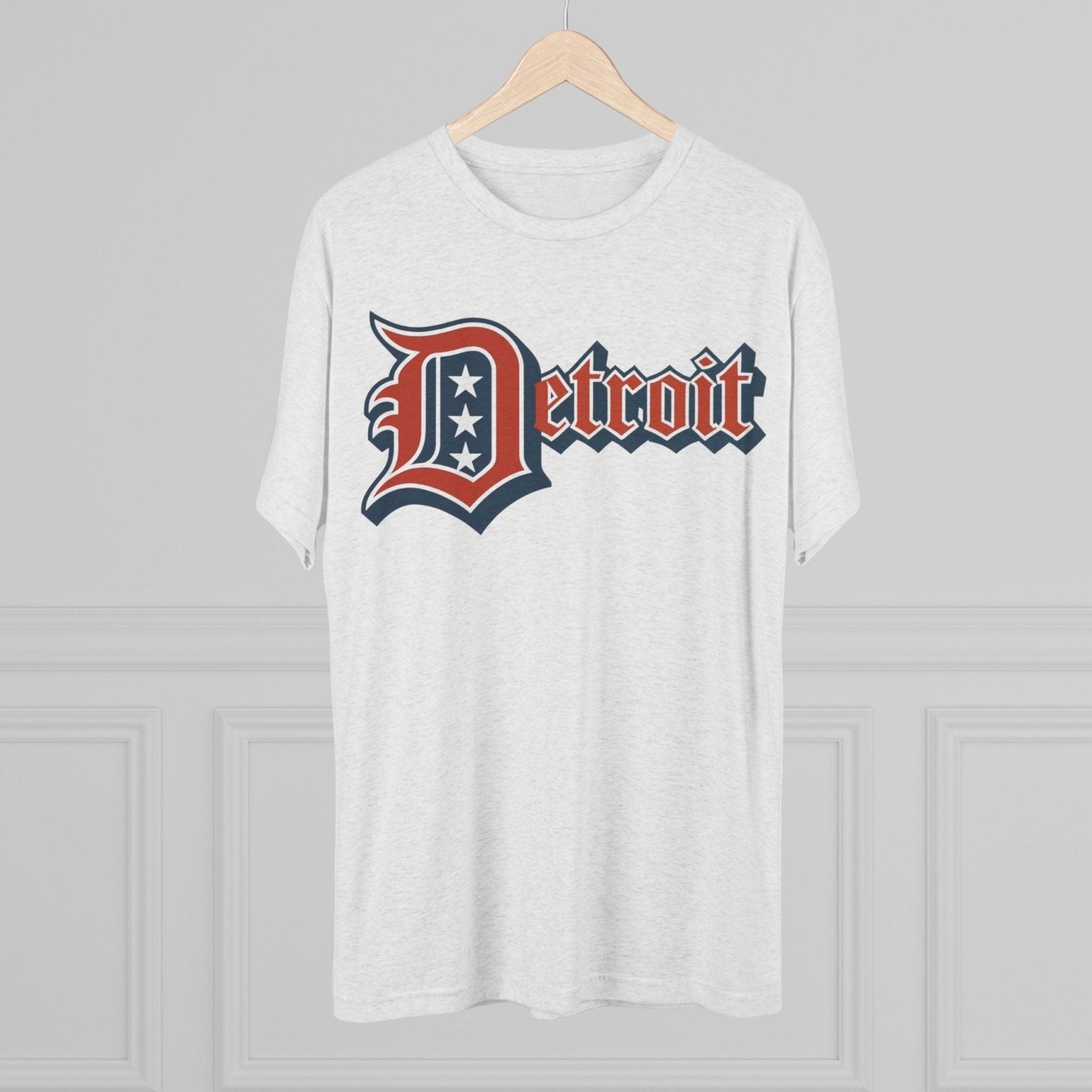 Detroit 4th of July Tri - Blend Tee, Patriotic Unisex Crew Shirt, Holiday Celebration T-Shirt, City Pride Tee, Festive July 4th Apparel - Selden &amp; Kingsley