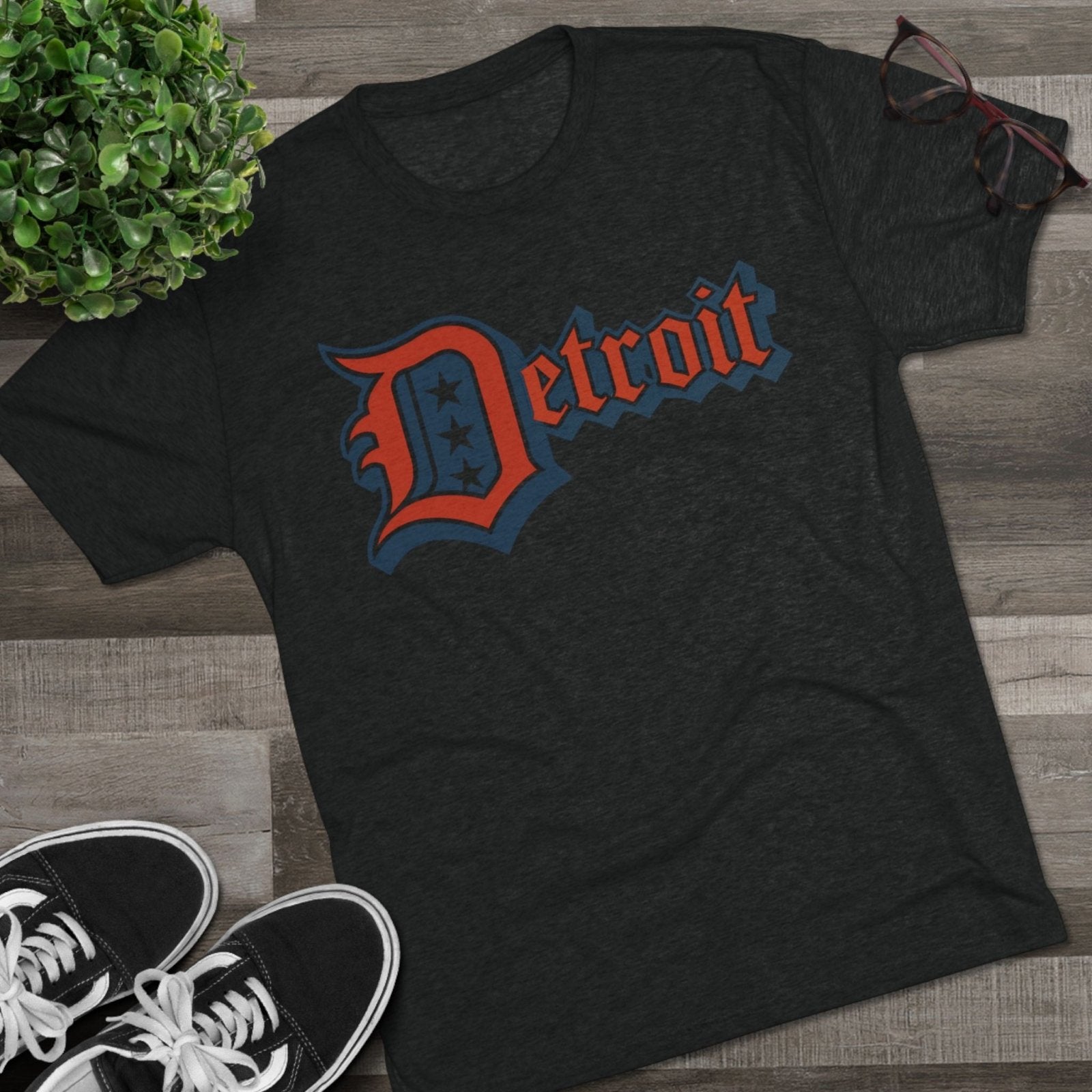 Detroit 4th of July Tri - Blend Tee, Patriotic Unisex Crew Shirt, Holiday Celebration T-Shirt, City Pride Tee, Festive July 4th Apparel - Selden &amp; Kingsley