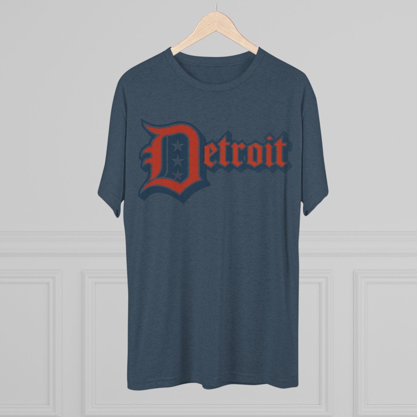 Detroit 4th of July Tri - Blend Tee, Patriotic Unisex Crew Shirt, Holiday Celebration T-Shirt, City Pride Tee, Festive July 4th Apparel - Selden &amp; Kingsley