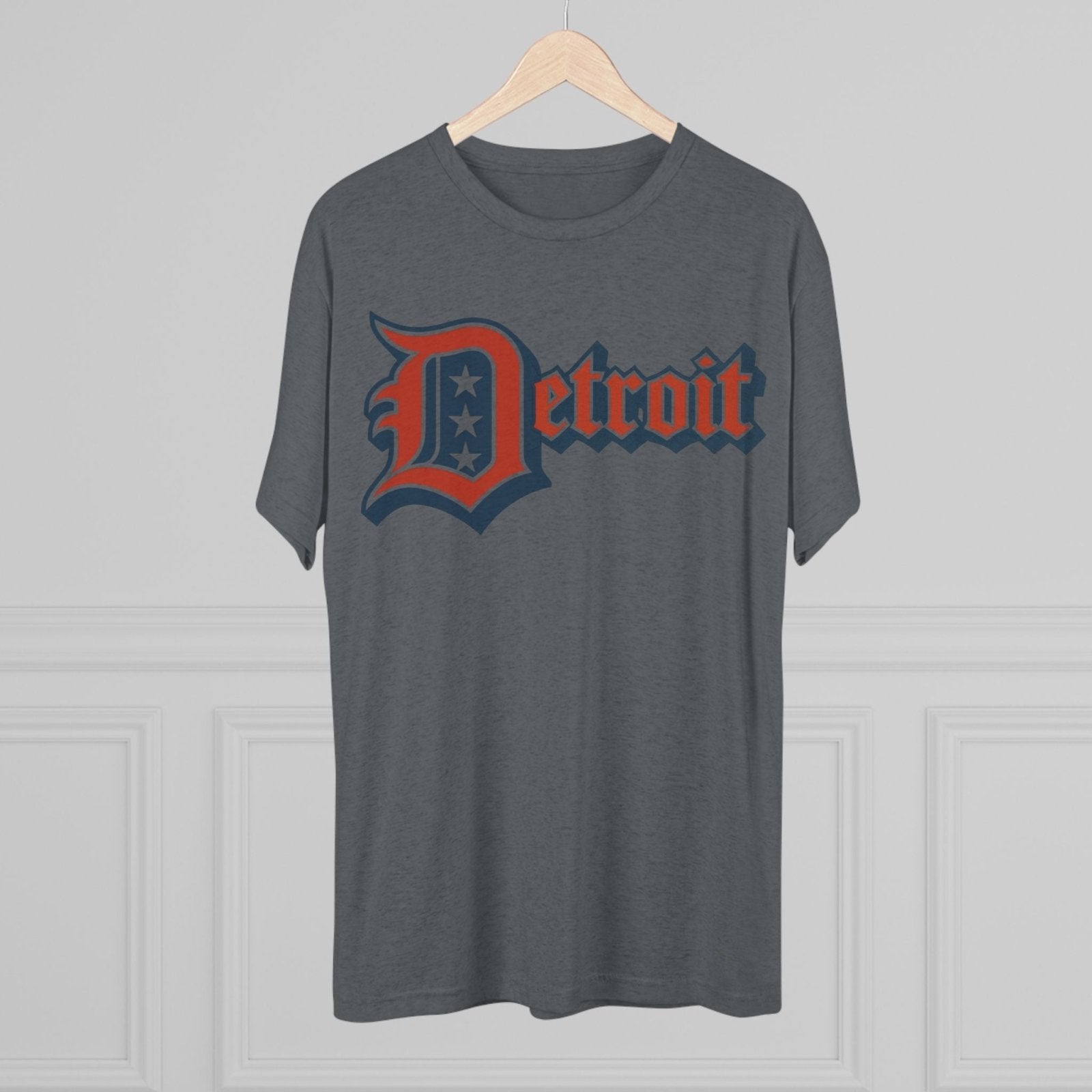 Detroit 4th of July Tri - Blend Tee, Patriotic Unisex Crew Shirt, Holiday Celebration T-Shirt, City Pride Tee, Festive July 4th Apparel - Selden &amp; Kingsley