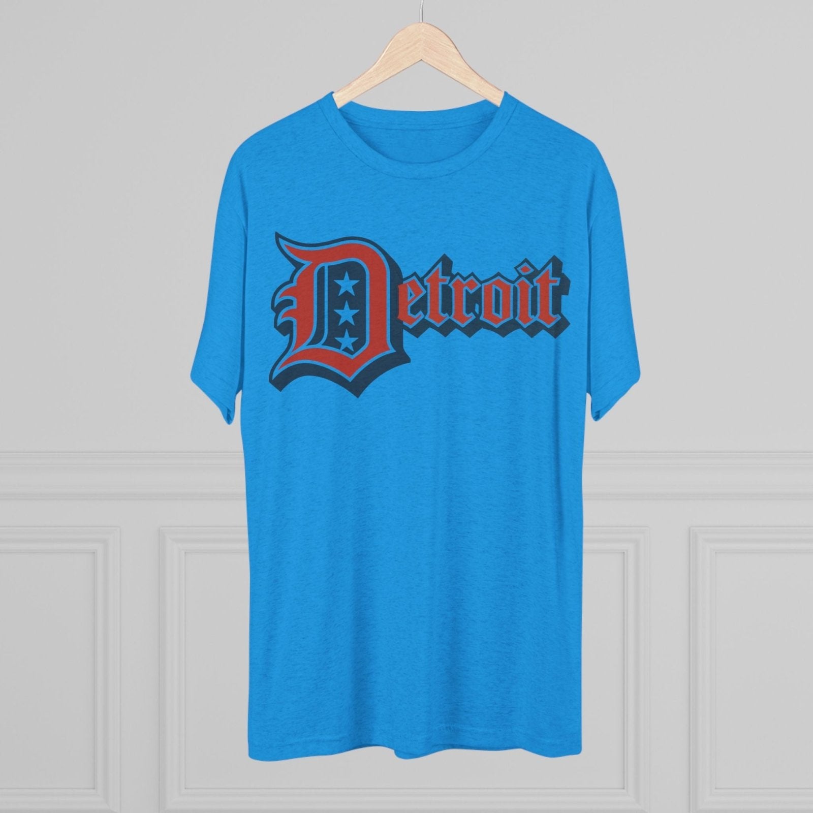 Detroit 4th of July Tri - Blend Tee, Patriotic Unisex Crew Shirt, Holiday Celebration T-Shirt, City Pride Tee, Festive July 4th Apparel - Selden &amp; Kingsley