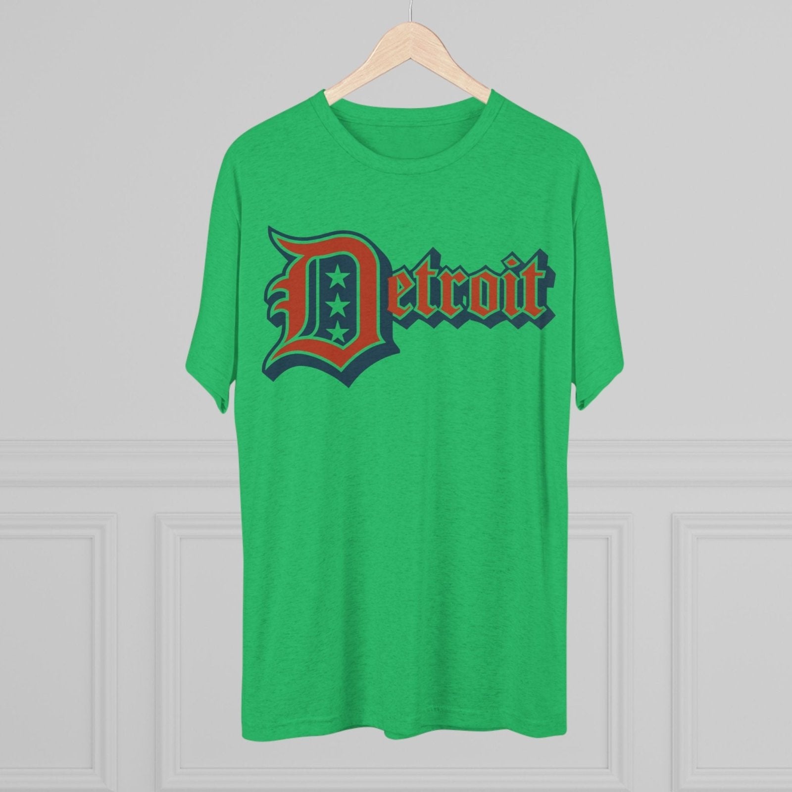 Detroit 4th of July Tri - Blend Tee, Patriotic Unisex Crew Shirt, Holiday Celebration T-Shirt, City Pride Tee, Festive July 4th Apparel - Selden &amp; Kingsley