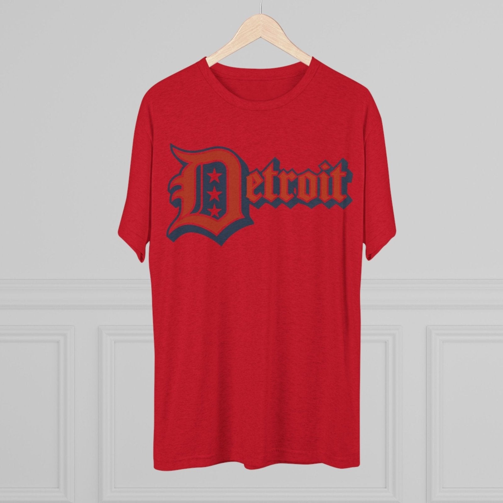 Detroit 4th of July Tri - Blend Tee, Patriotic Unisex Crew Shirt, Holiday Celebration T-Shirt, City Pride Tee, Festive July 4th Apparel - Selden &amp; Kingsley