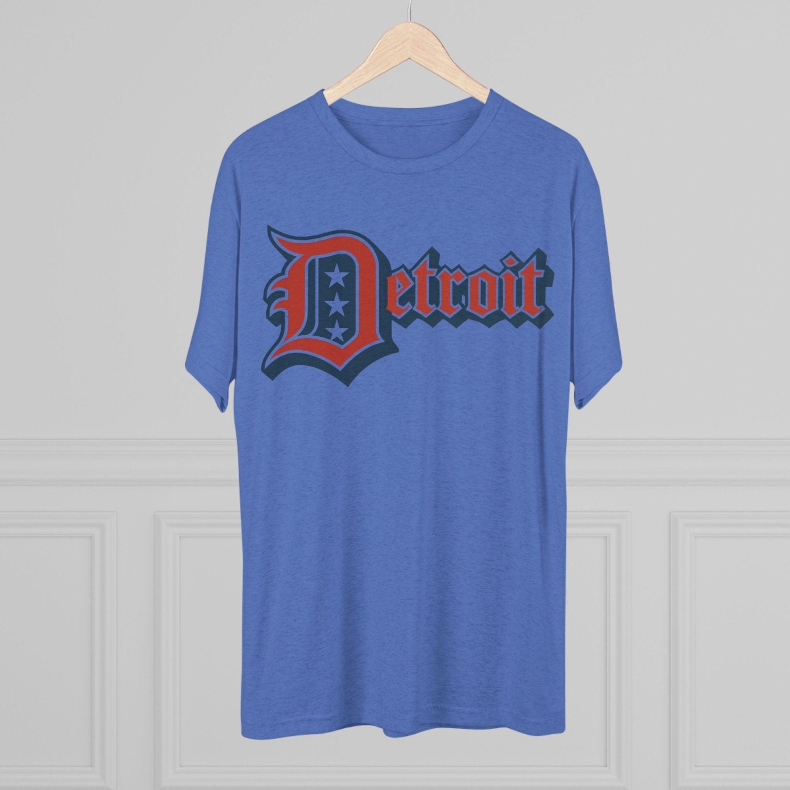 Detroit 4th of July Tri - Blend Tee, Patriotic Unisex Crew Shirt, Holiday Celebration T-Shirt, City Pride Tee, Festive July 4th Apparel - Selden &amp; Kingsley