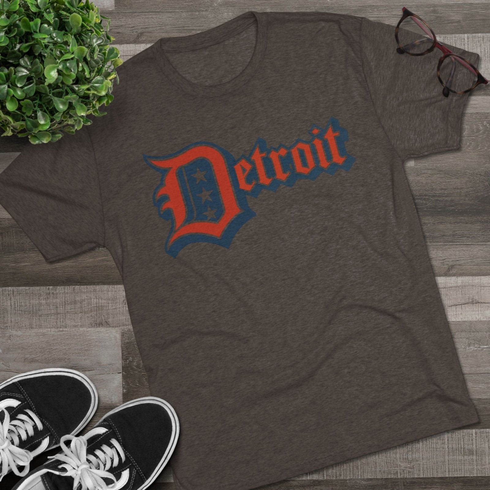 Detroit 4th of July Tri - Blend Tee, Patriotic Unisex Crew Shirt, Holiday Celebration T-Shirt, City Pride Tee, Festive July 4th Apparel - Selden &amp; Kingsley