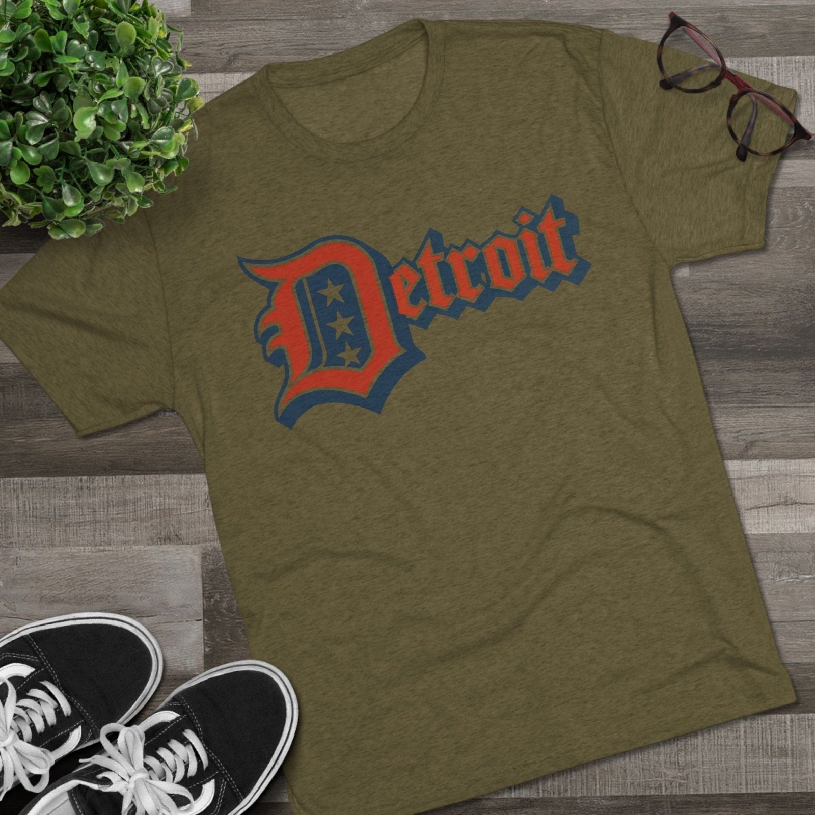 Detroit 4th of July Tri - Blend Tee, Patriotic Unisex Crew Shirt, Holiday Celebration T-Shirt, City Pride Tee, Festive July 4th Apparel - Selden &amp; Kingsley