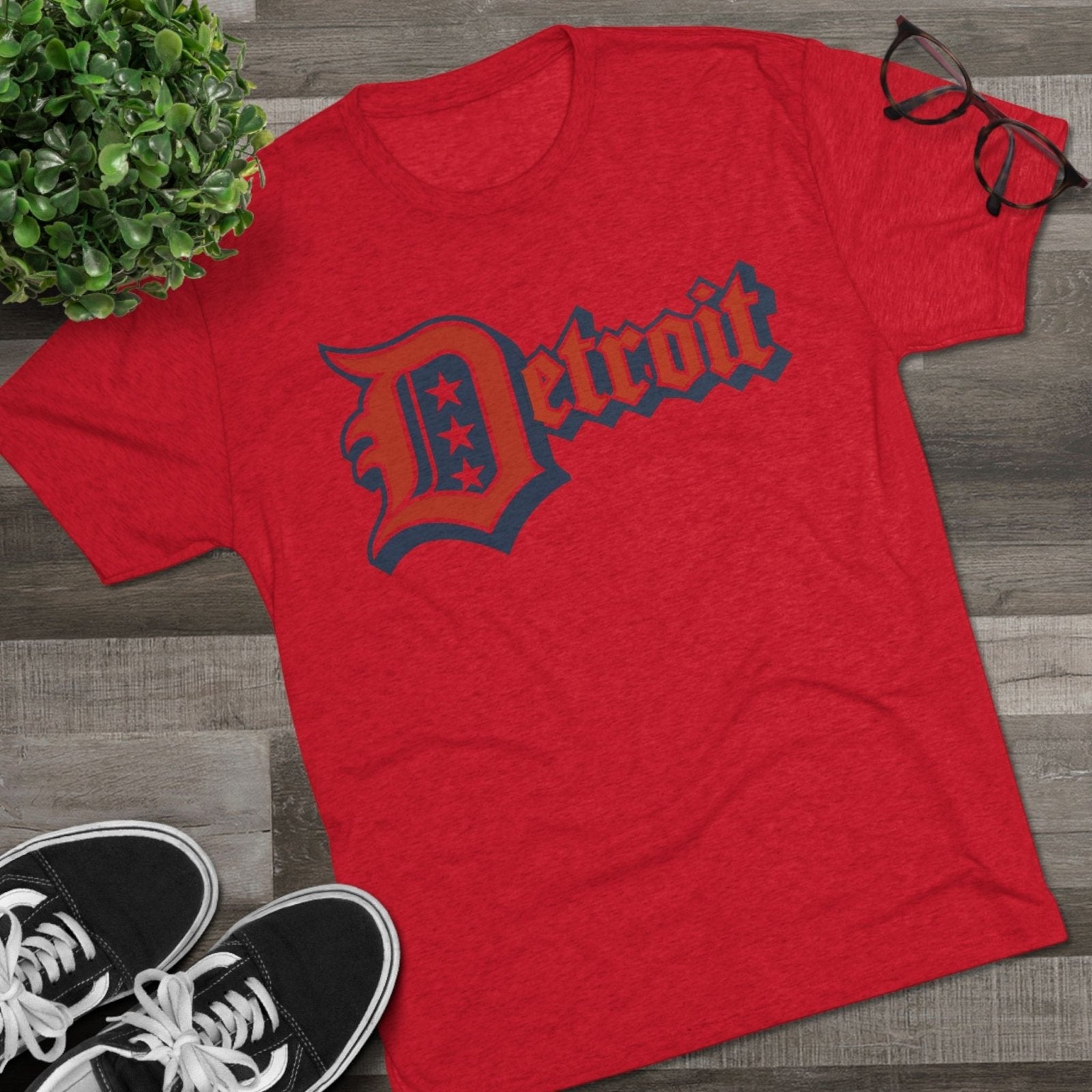 Detroit 4th of July Tri - Blend Tee, Patriotic Unisex Crew Shirt, Holiday Celebration T-Shirt, City Pride Tee, Festive July 4th Apparel - Selden &amp; Kingsley