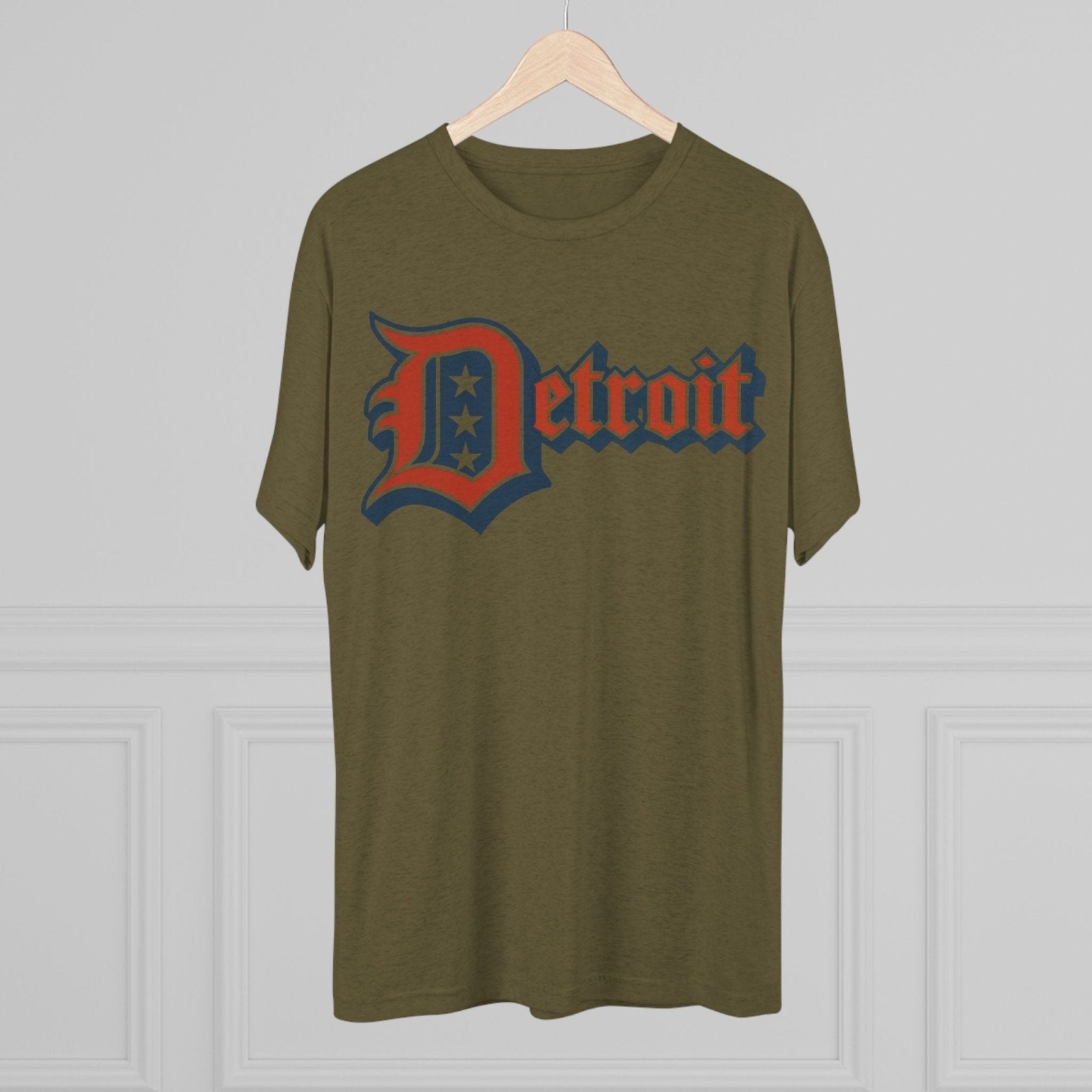 Detroit 4th of July Tri - Blend Tee, Patriotic Unisex Crew Shirt, Holiday Celebration T-Shirt, City Pride Tee, Festive July 4th Apparel - Selden &amp; Kingsley