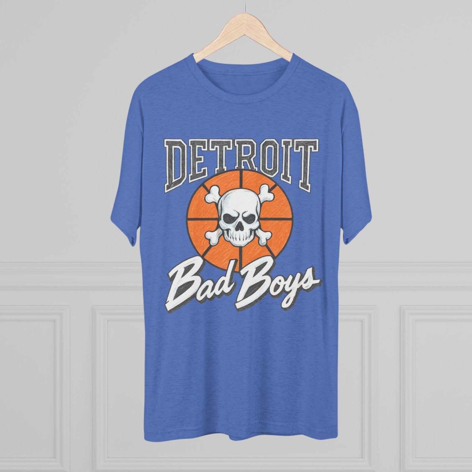 Detroit Bad Boys Champions Tri - Blend Tee, Basketball Era Tee, Back to Back Champions Shirt, Unisex Crew Tee, Pistons Fan Gift - Selden &amp; Kingsley