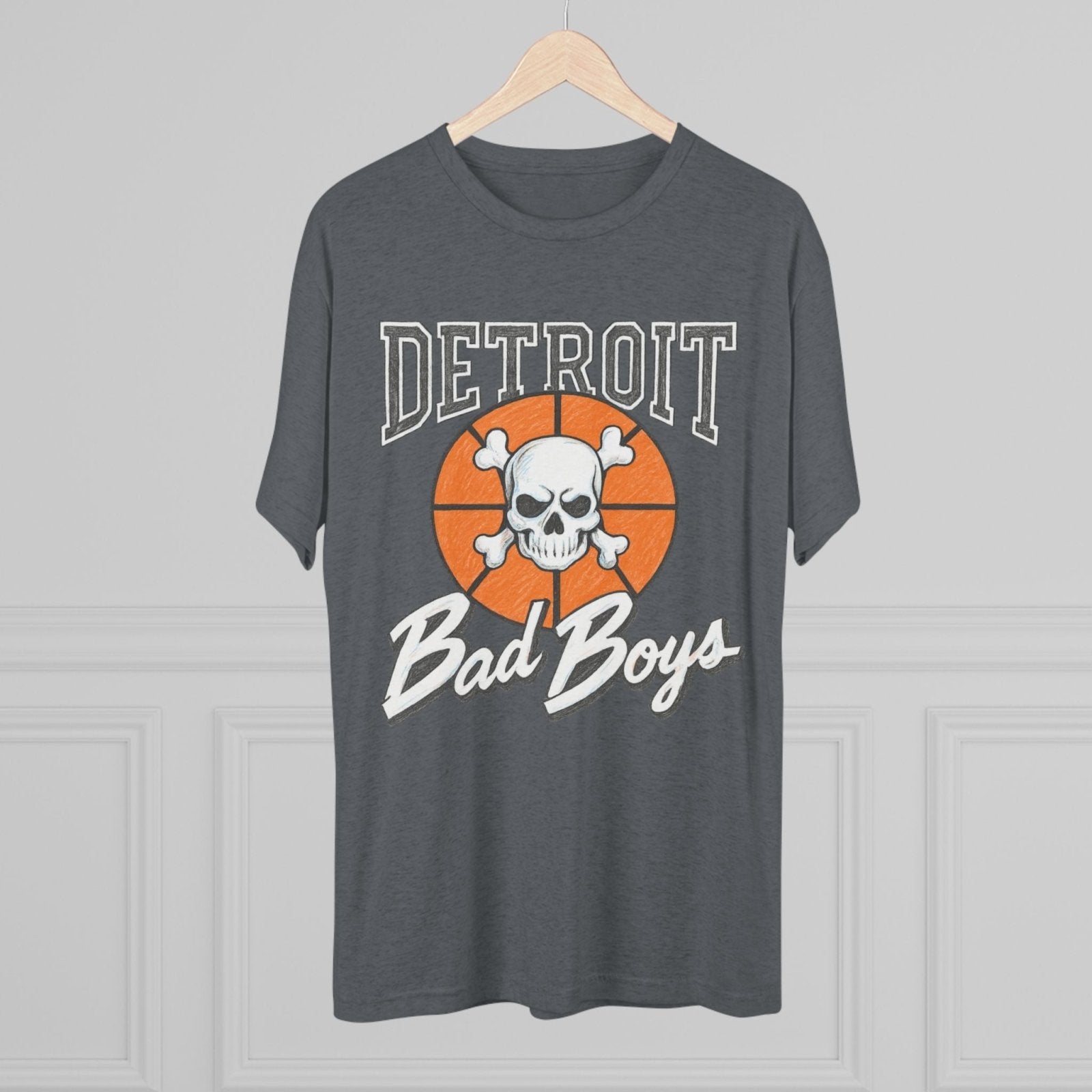 Detroit Bad Boys Champions Tri - Blend Tee, Basketball Era Tee, Back to Back Champions Shirt, Unisex Crew Tee, Pistons Fan Gift - Selden &amp; Kingsley