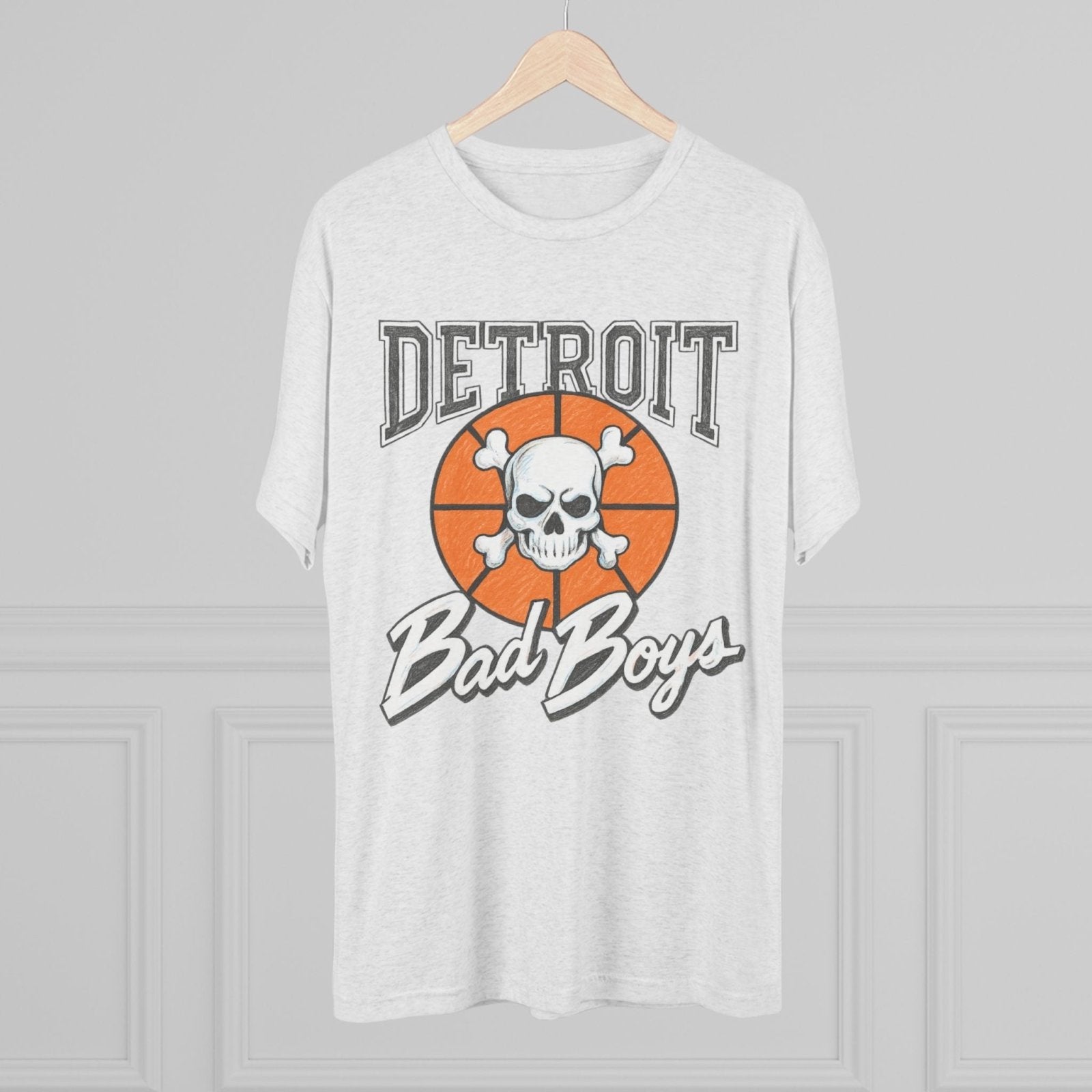 Detroit Bad Boys Champions Tri - Blend Tee, Basketball Era Tee, Back to Back Champions Shirt, Unisex Crew Tee, Pistons Fan Gift - Selden &amp; Kingsley