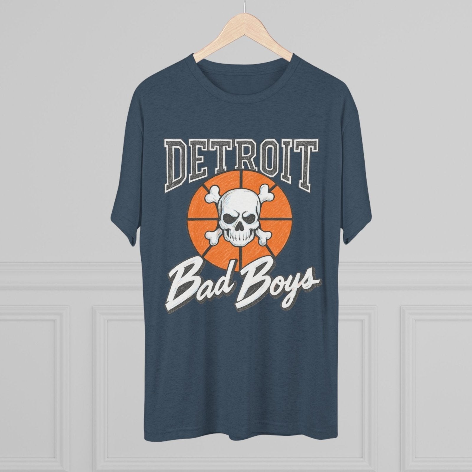 Detroit Bad Boys Champions Tri - Blend Tee, Basketball Era Tee, Back to Back Champions Shirt, Unisex Crew Tee, Pistons Fan Gift - Selden &amp; Kingsley