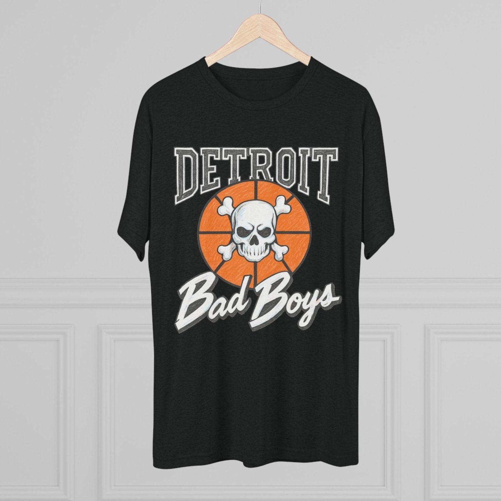 Detroit Bad Boys Champions Tri - Blend Tee, Basketball Era Tee, Back to Back Champions Shirt, Unisex Crew Tee, Pistons Fan Gift - Selden &amp; Kingsley