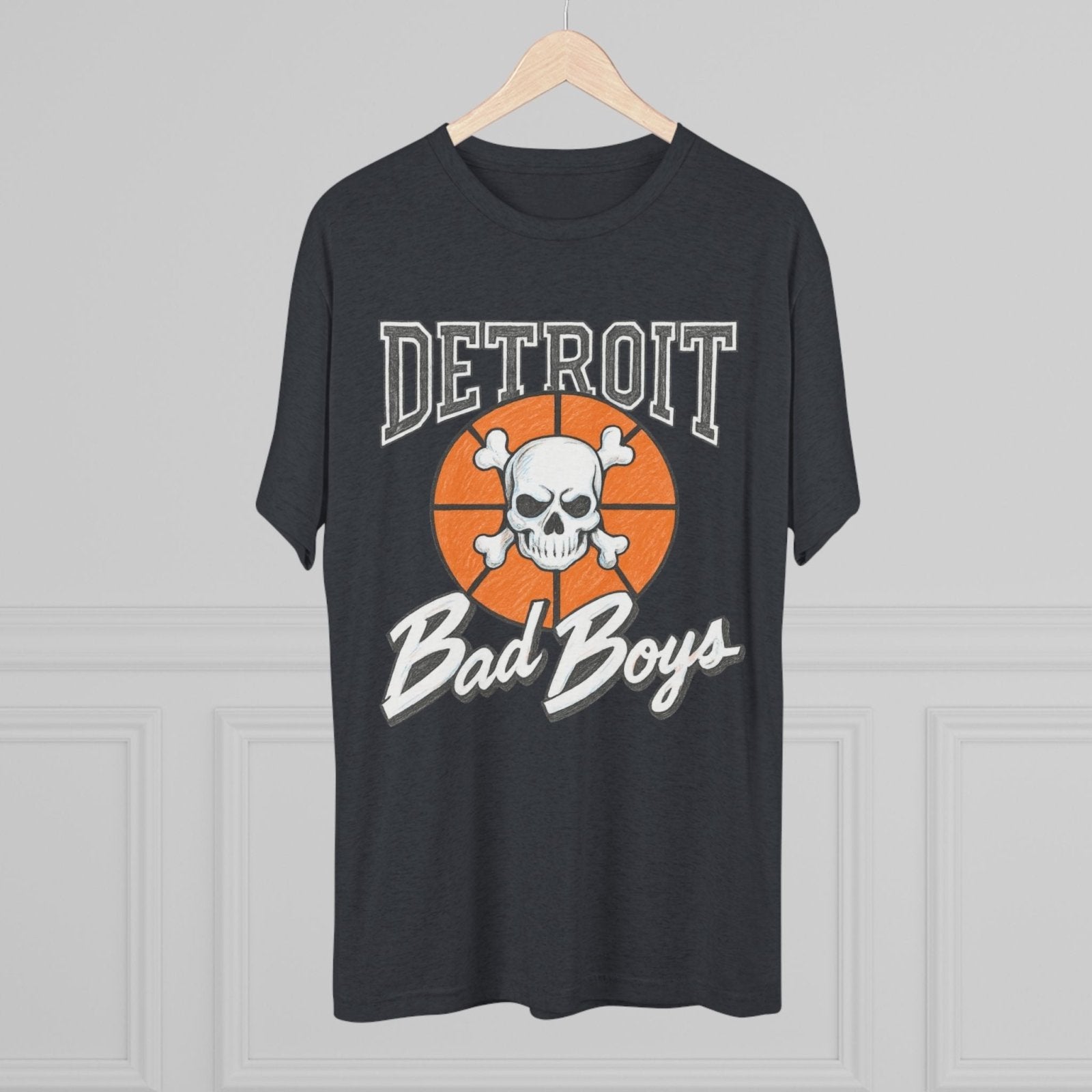 Detroit Bad Boys Champions Tri - Blend Tee, Basketball Era Tee, Back to Back Champions Shirt, Unisex Crew Tee, Pistons Fan Gift - Selden &amp; Kingsley