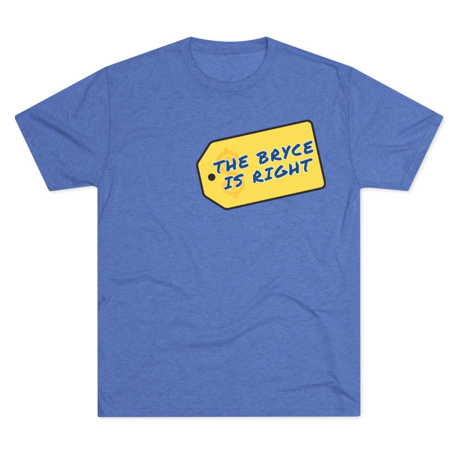 Funny Michigan QB Bryce Unisex Tri - Blend Crew Tee - Price is Right Theme, College Football Fan Shirt, Sports Apparel, Gift for - Selden & Kingsley