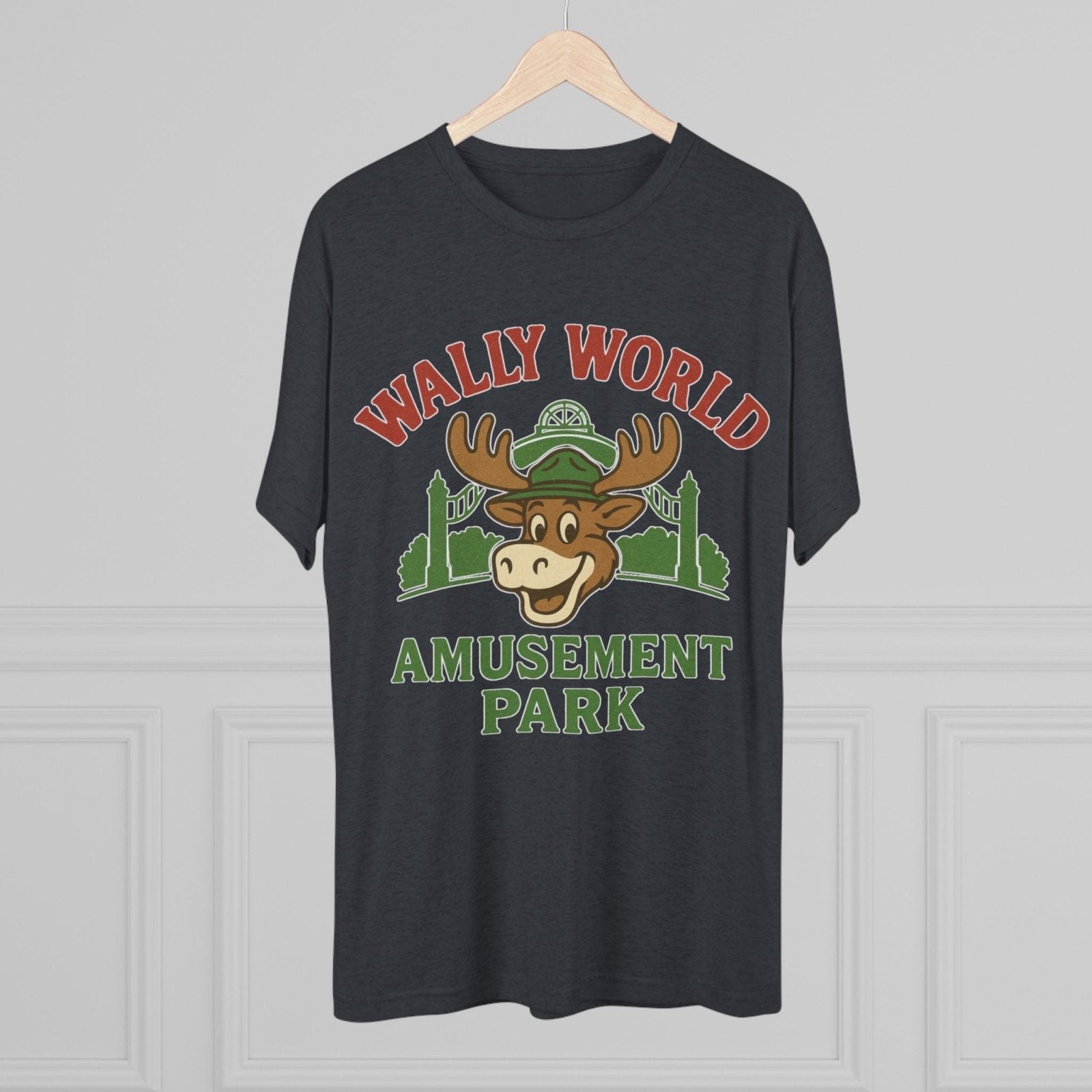 National Lampoon&#39;s Vacation Wally World Tri - Blend Tee, Griswold Family Christmas Gift, Retro 80s Movie Shirt, Funny Holiday Apparel, Clark - Selden &amp; Kingsley