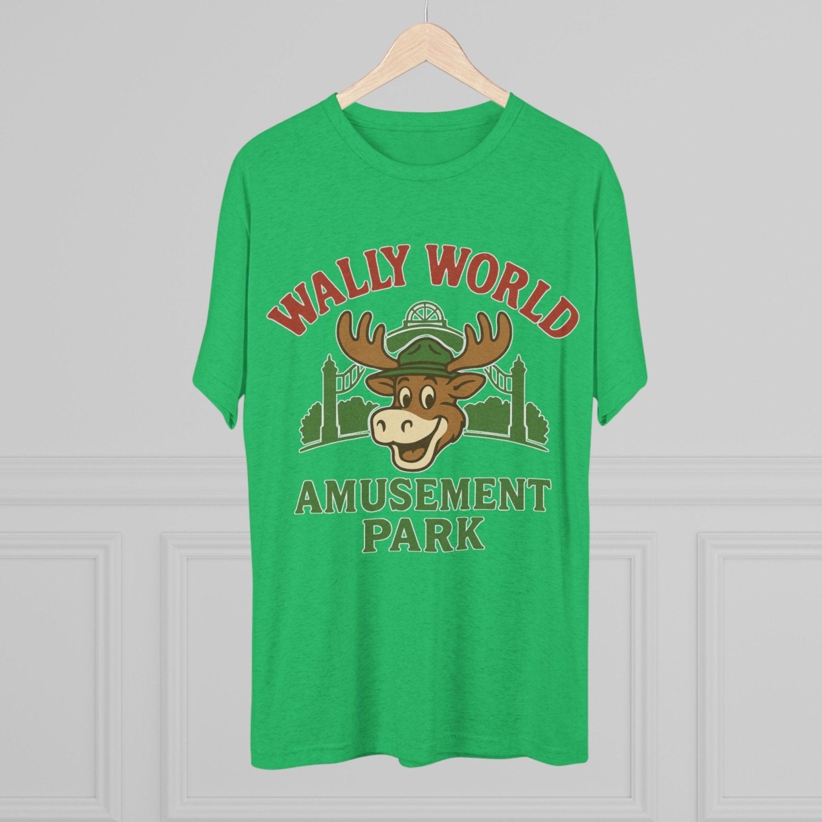 National Lampoon&#39;s Vacation Wally World Tri - Blend Tee, Griswold Family Christmas Gift, Retro 80s Movie Shirt, Funny Holiday Apparel, Clark - Selden &amp; Kingsley