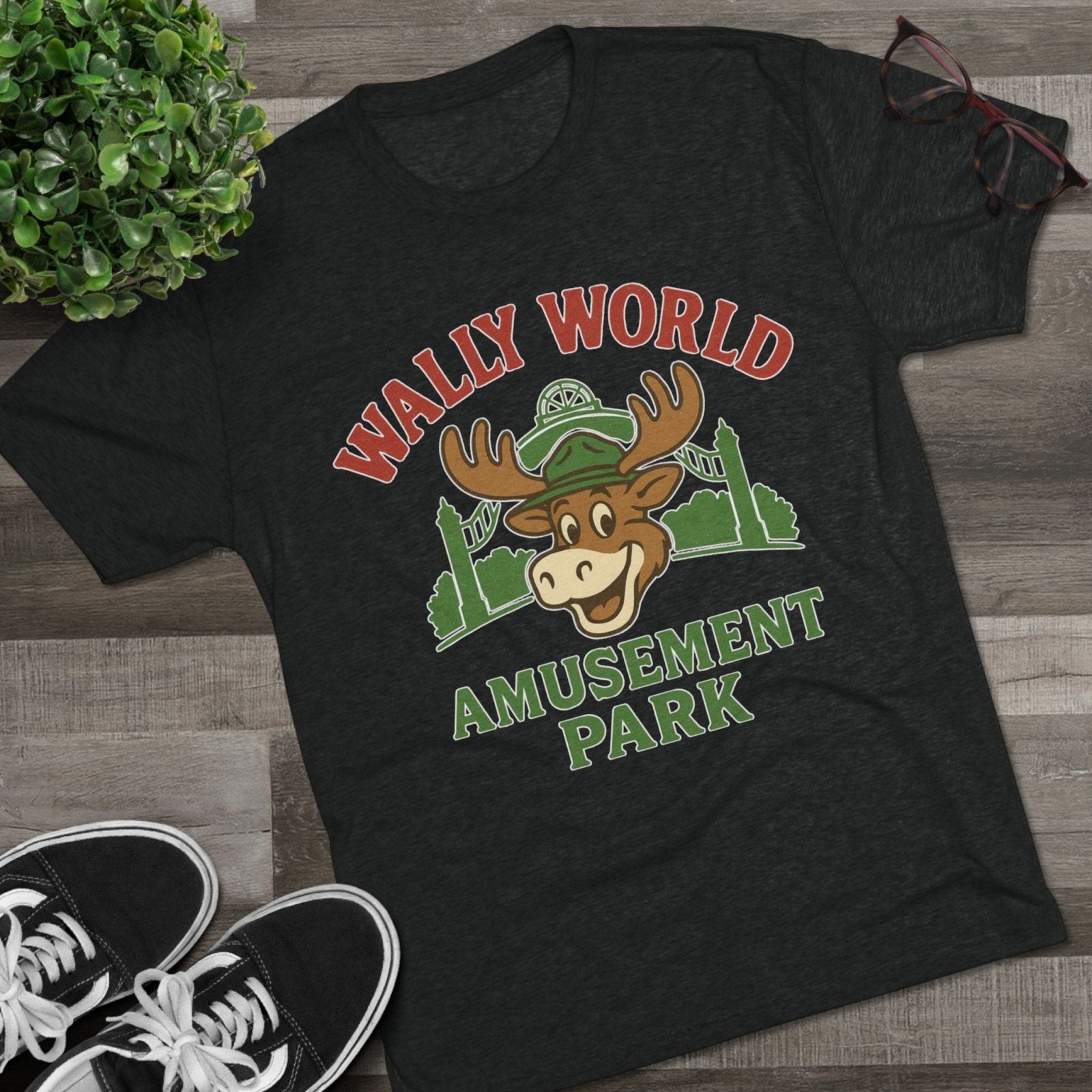 National Lampoon&#39;s Vacation Wally World Tri - Blend Tee, Griswold Family Christmas Gift, Retro 80s Movie Shirt, Funny Holiday Apparel, Clark - Selden &amp; Kingsley