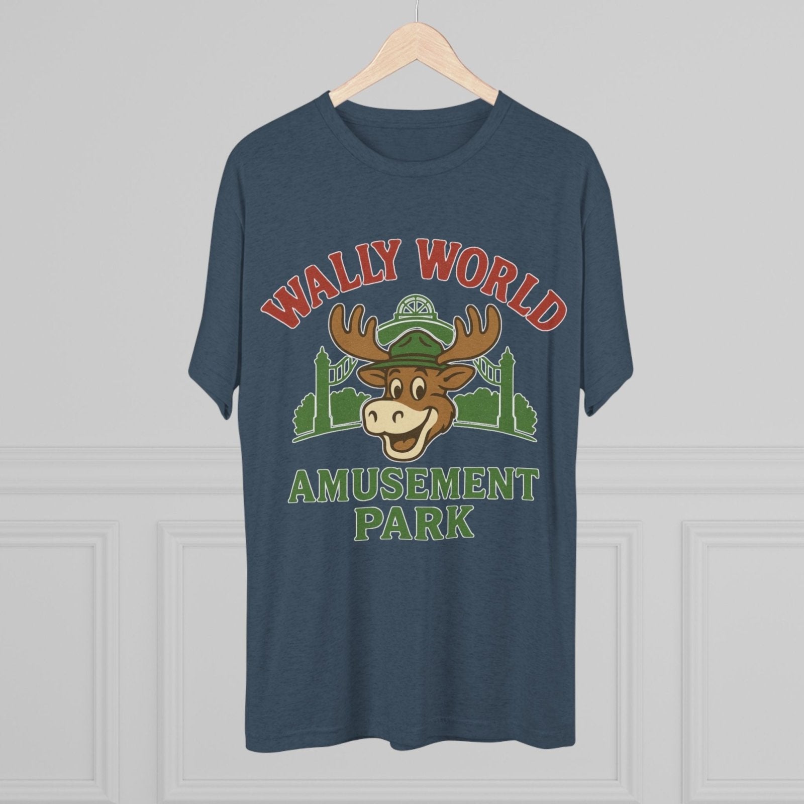 National Lampoon&#39;s Vacation Wally World Tri - Blend Tee, Griswold Family Christmas Gift, Retro 80s Movie Shirt, Funny Holiday Apparel, Clark - Selden &amp; Kingsley