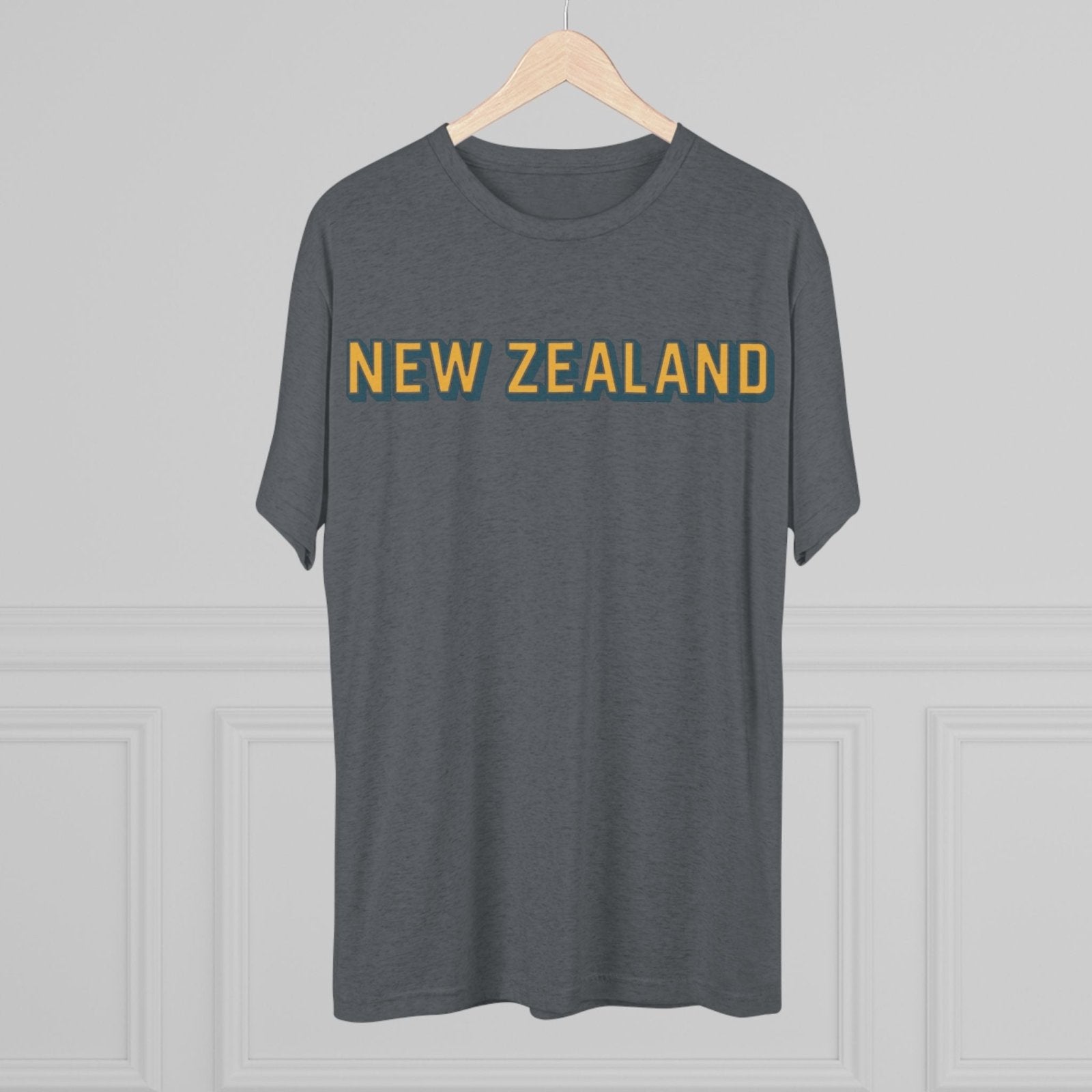 New Zealand Tri - Blend Tee, Classic Soft Shirt for Men and Women, Kiwi Travel Top, Vintage Style Tshirt, Comfortable Cotton Blend, Souvenir - Selden &amp; Kingsley