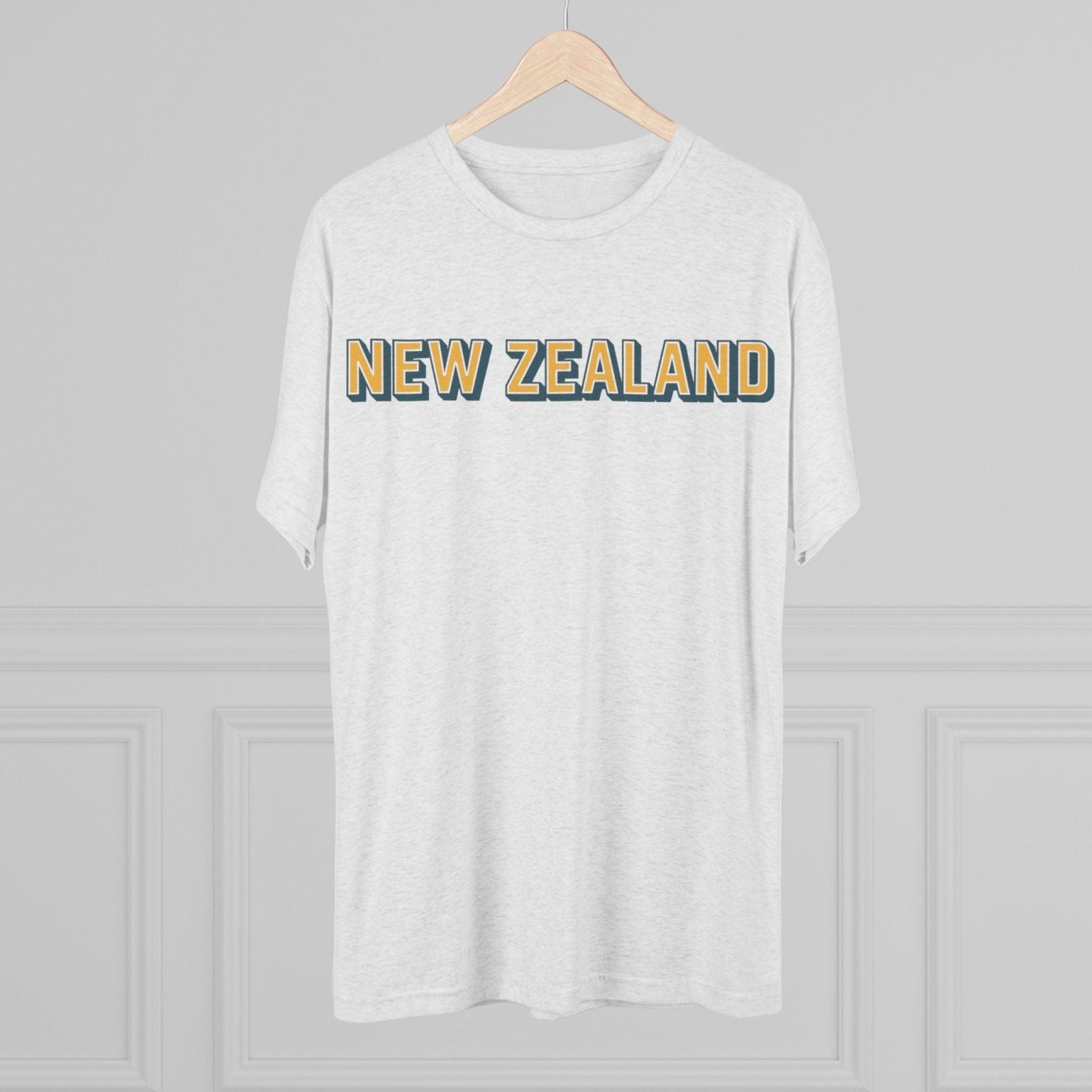 New Zealand Tri - Blend Tee, Classic Soft Shirt for Men and Women, Kiwi Travel Top, Vintage Style Tshirt, Comfortable Cotton Blend, Souvenir - Selden &amp; Kingsley