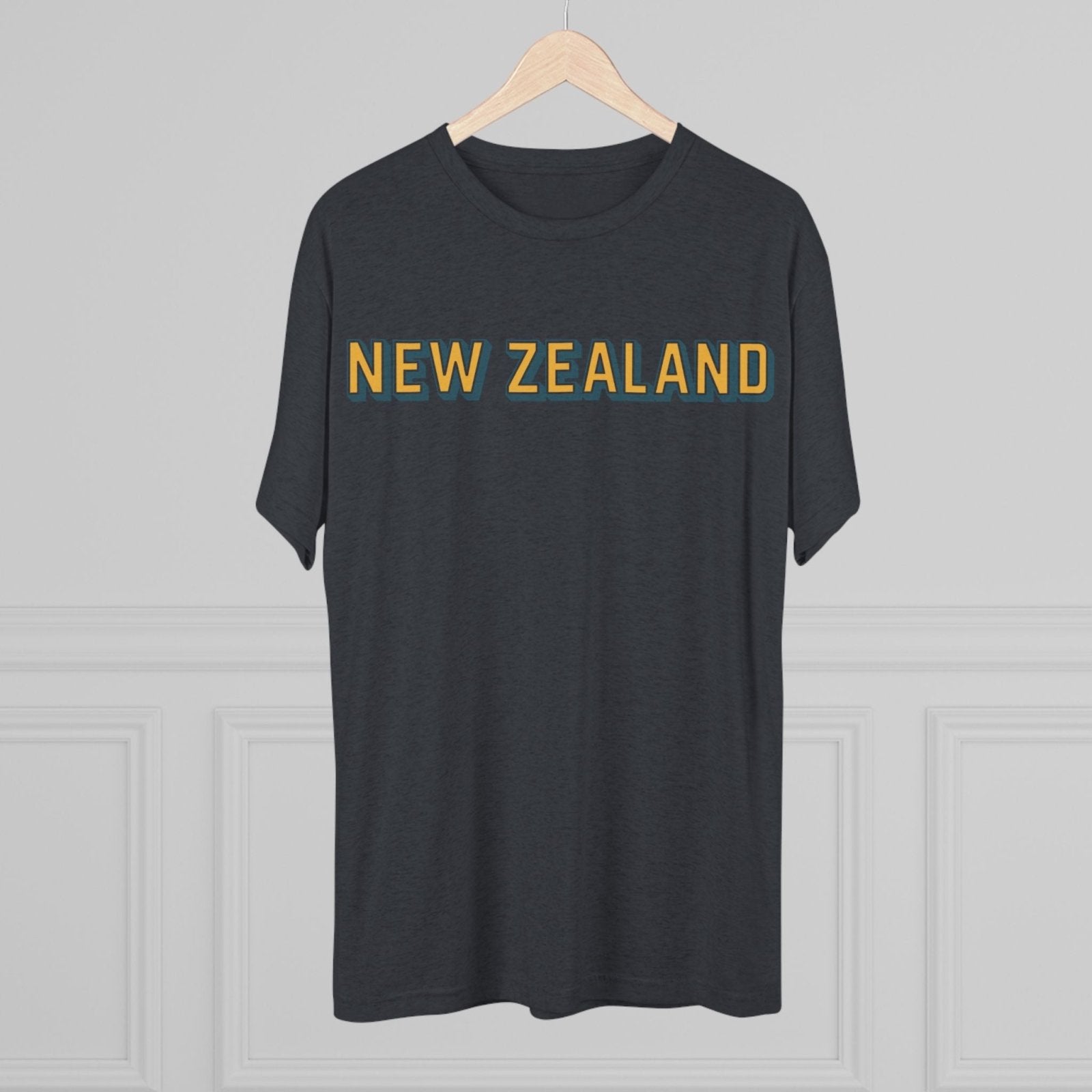 New Zealand Tri - Blend Tee, Classic Soft Shirt for Men and Women, Kiwi Travel Top, Vintage Style Tshirt, Comfortable Cotton Blend, Souvenir - Selden &amp; Kingsley